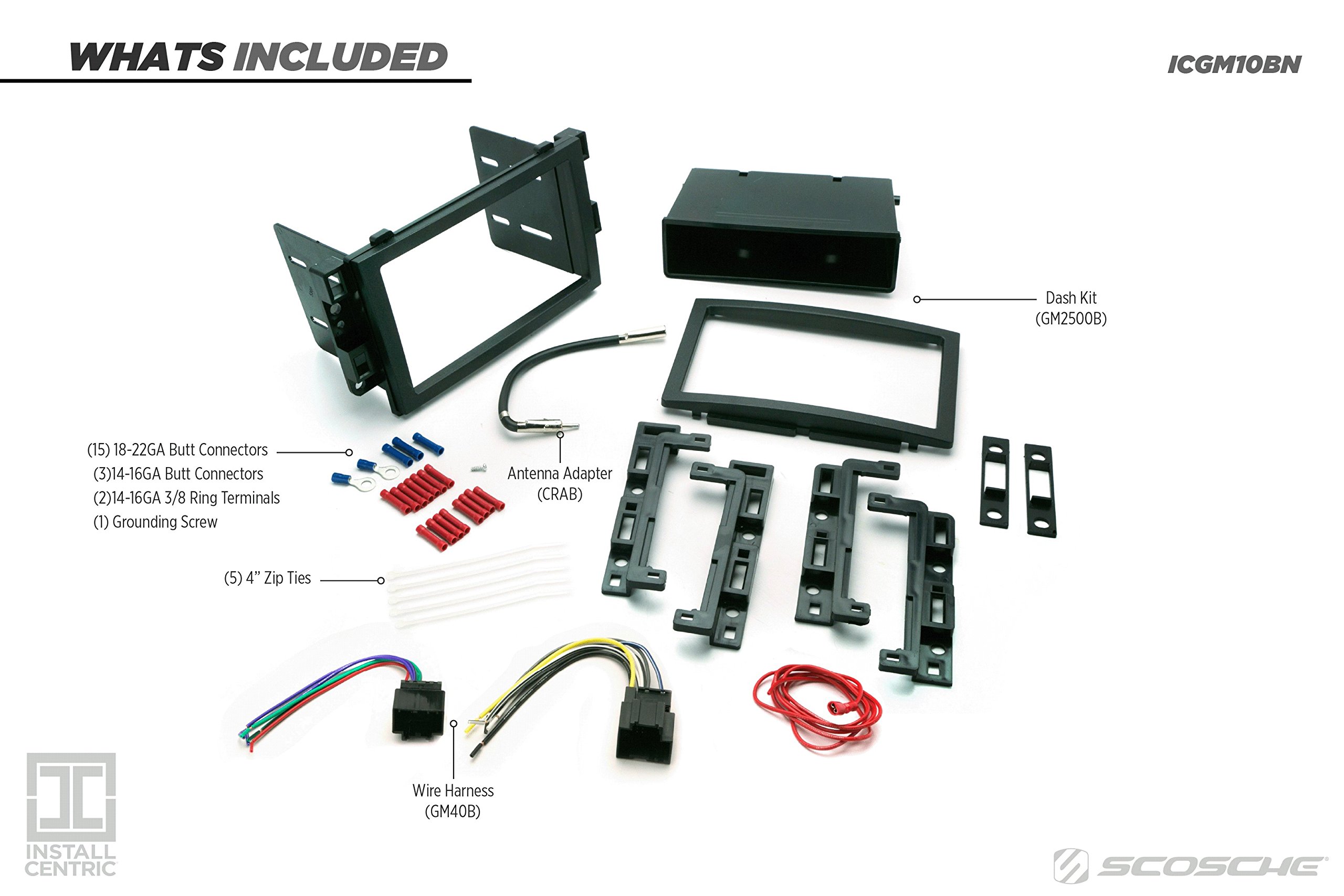 Foto 2 | Kit De Instalación Scosche Icgm10bn Para Vehículos Gm No Amplificados - Venta Internacional.