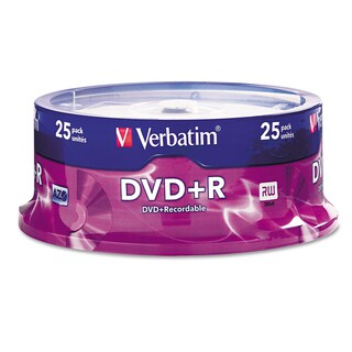 Foto 1 | Discos Dvd+r En Blanco Verbatim Azo Dye De 4,7 Gb, 16x, 25 Discos - Venta Internacional.