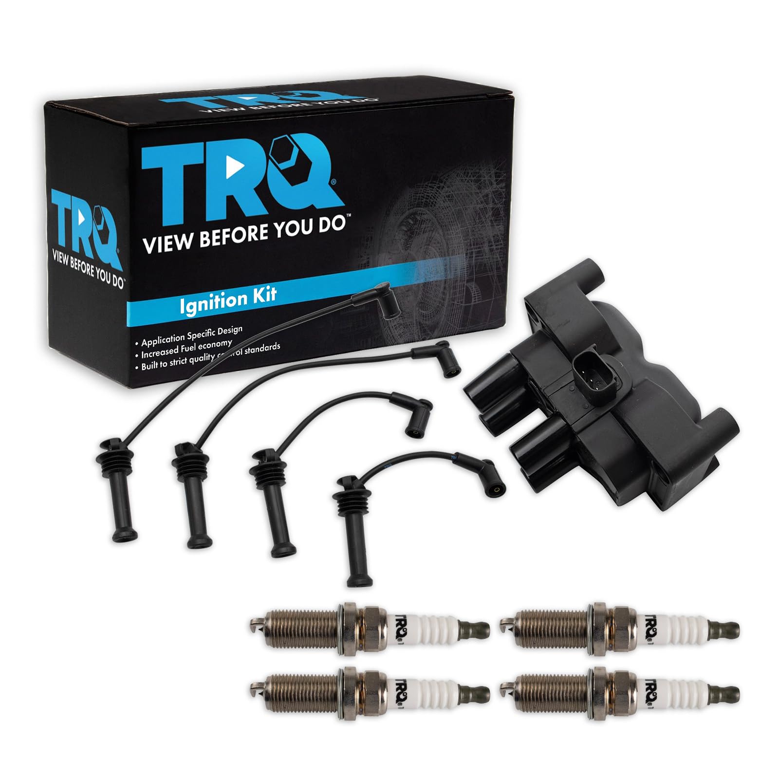 Kit De Bobina De Encendido Y Cables Trq Compatible Con Ford Fiesta - Venta Internacional.