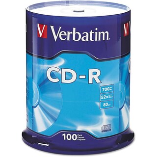 Foto 1 | Discos Cd-r En Blanco 700 Mb 80 Minutos 52 Veces 100 Unidades - Venta Internacional.