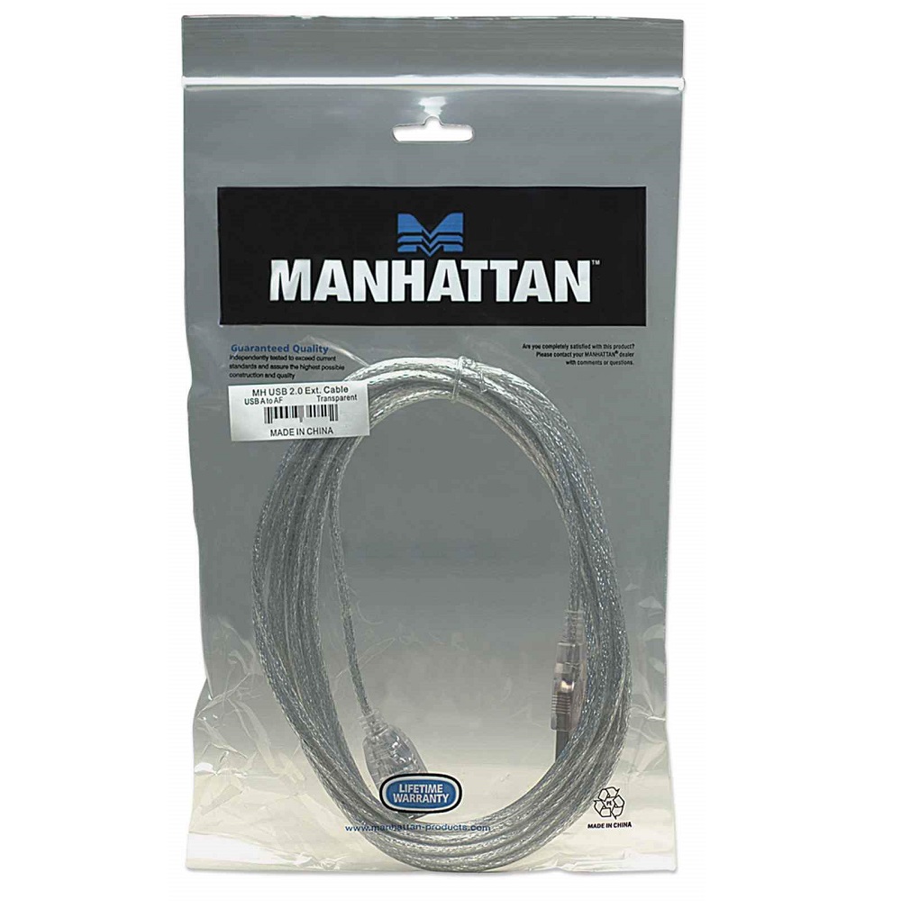 Foto 4 pulgar | Cable USB Manhattan 340496 Plateado