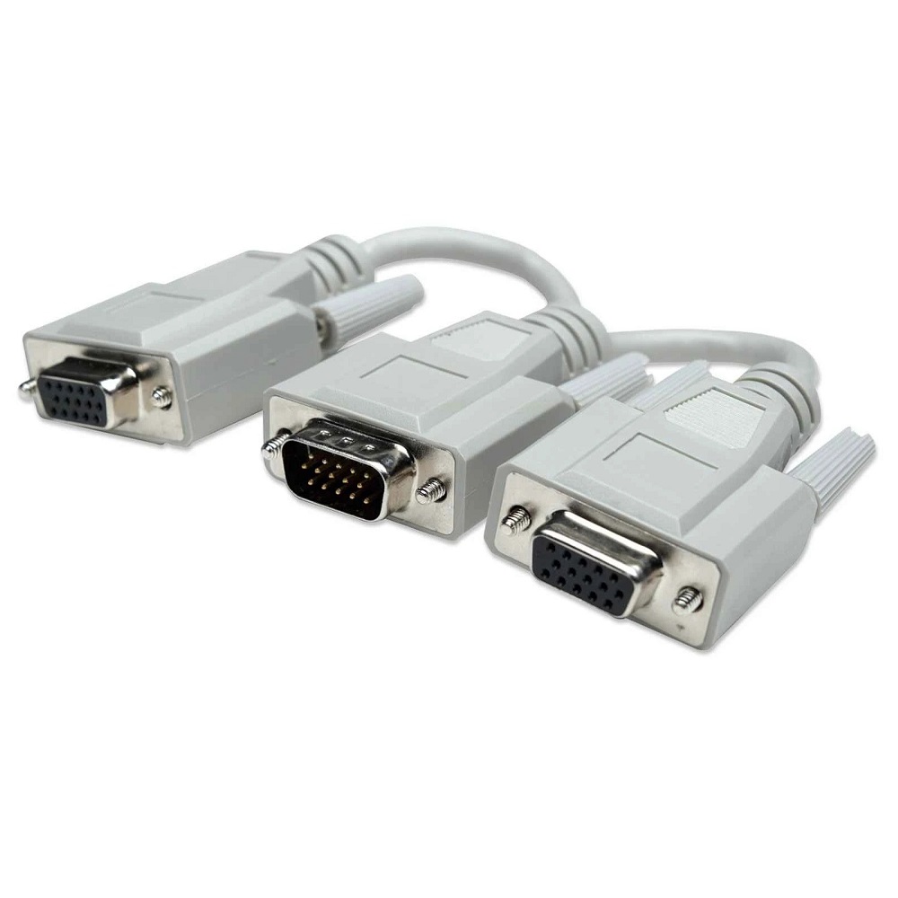Cable Y Vga Manhattan 15 Cm Vga Macho-hembra 328302
