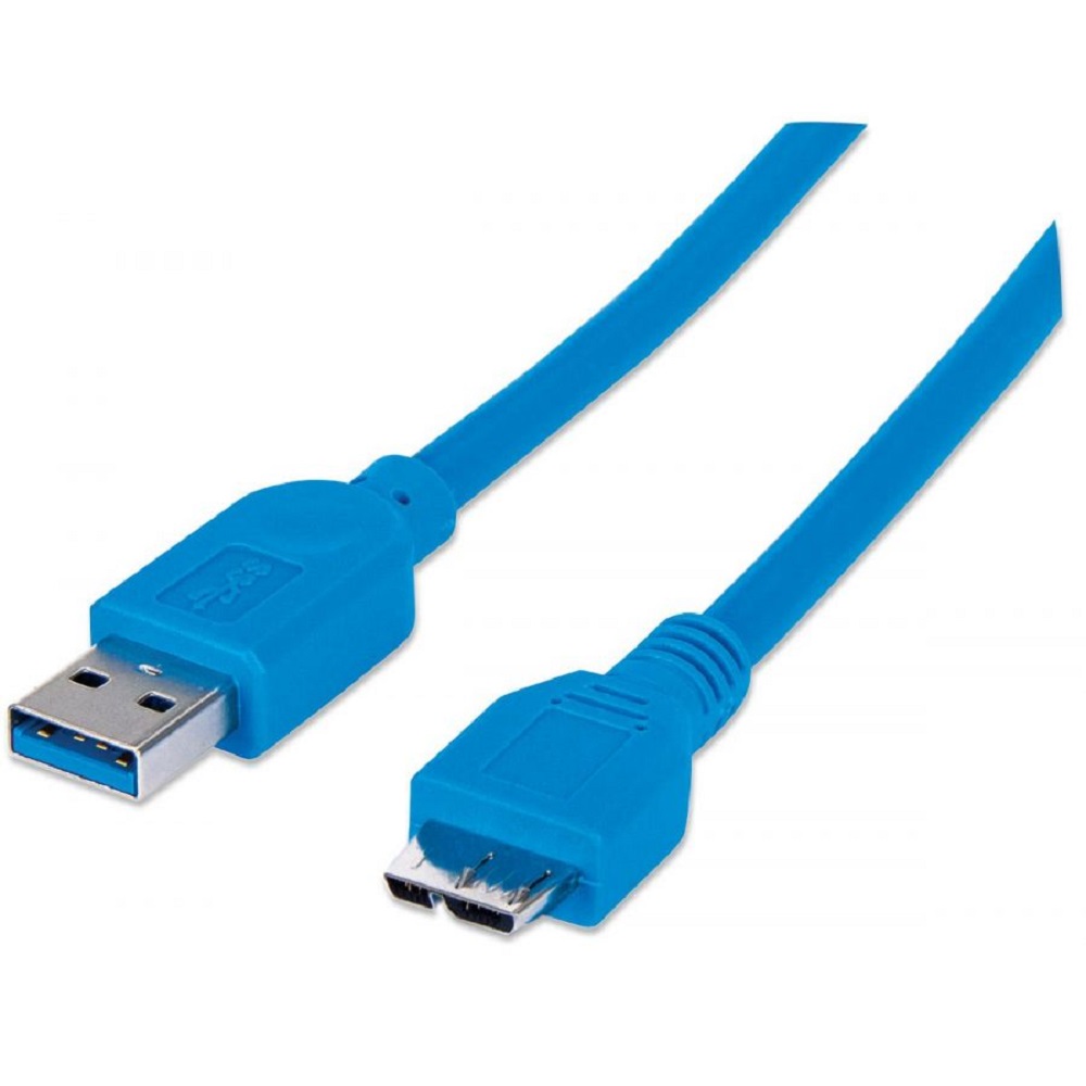 Foto 2 pulgar | Cable Usb A Micro Usb 3.0 Manhattan 2 M Azul 325424