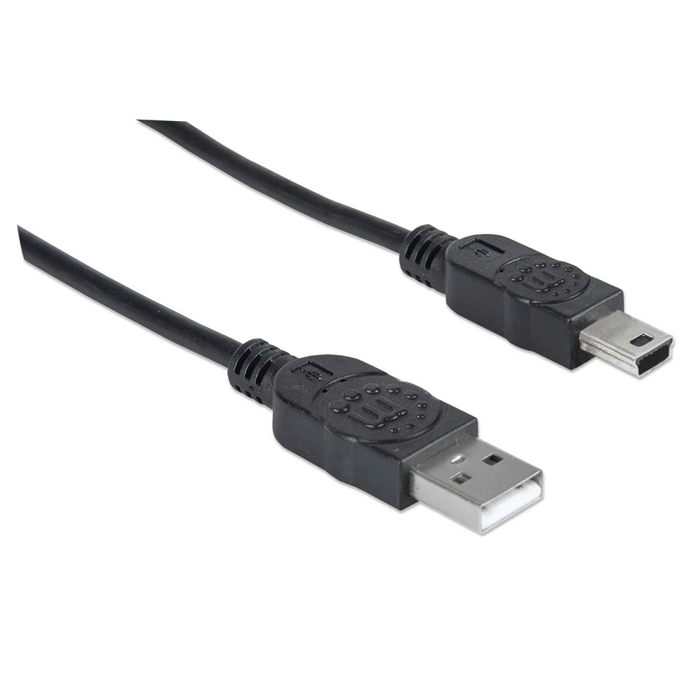 Foto 3 pulgar | Cable USB A to Mini-USB B Macho Manhattan 333375 Negro