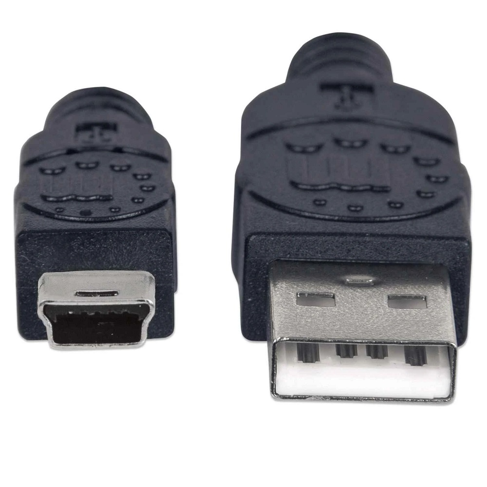 Foto 4 pulgar | Cable USB A to Mini-USB B Macho Manhattan 333375 Negro