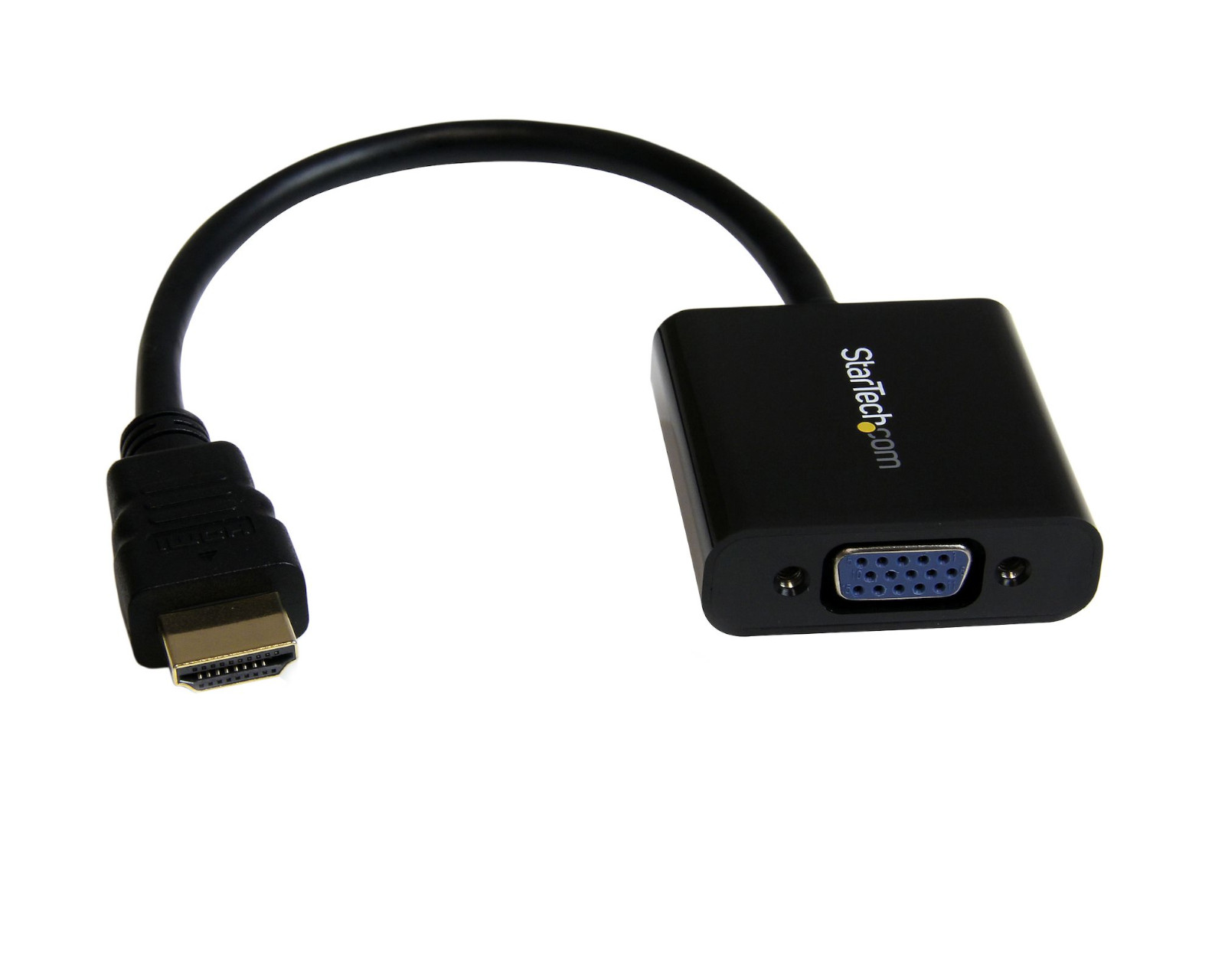 Cable Adaptador Convertidor de Video Startech color Negro HDMI a VGA Hd15