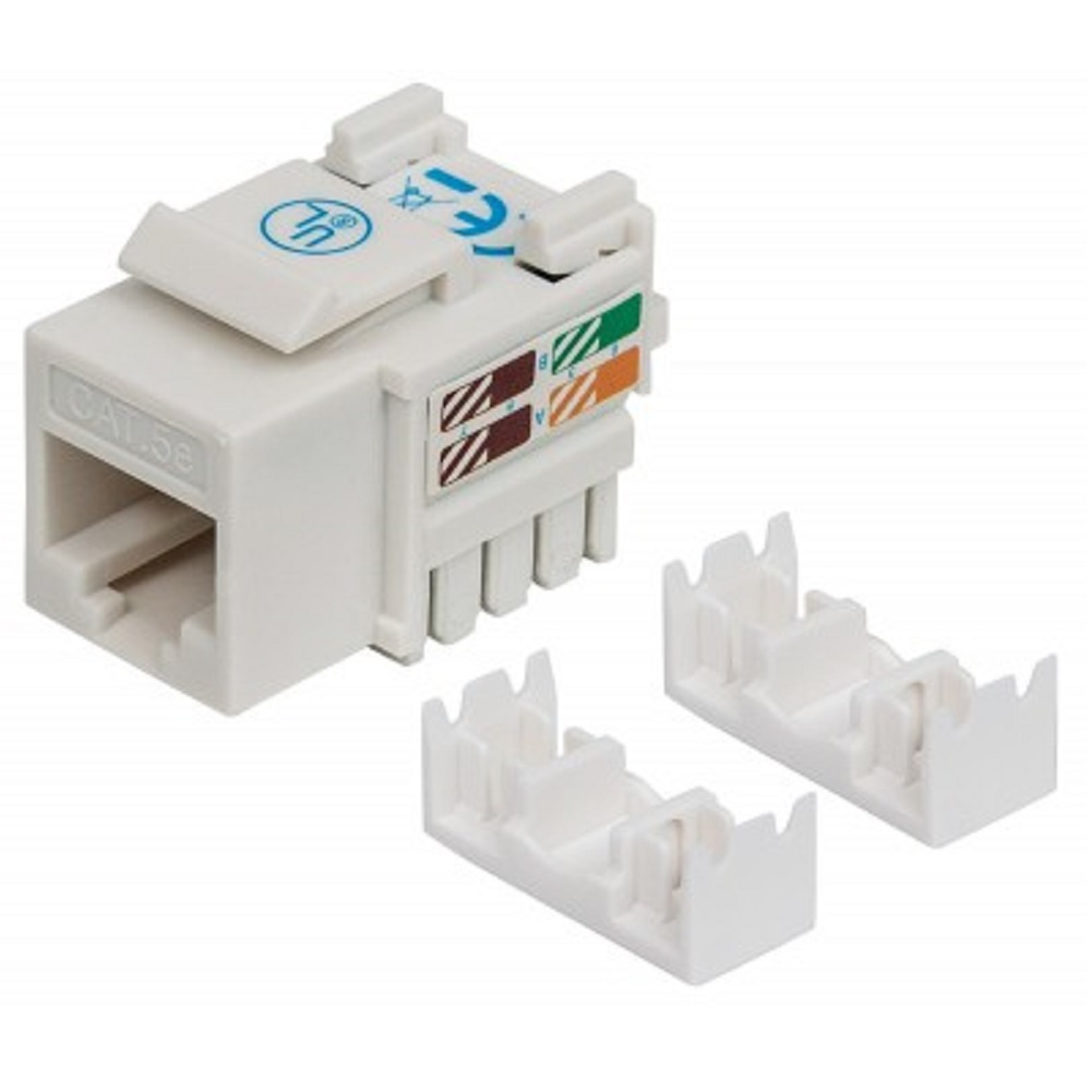 Foto 2 pulgar | Keystone Jack Intellinet 210355 color Blanco Utp Cat5e Rj45 Hembra