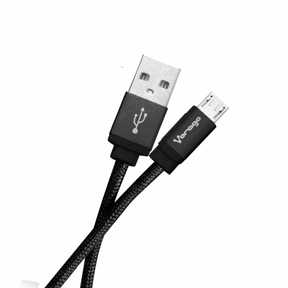 Foto 3 pulgar | Cable Usb a Micro Usb Vorago Cab-212 color Negro de 2 m Durabilidad