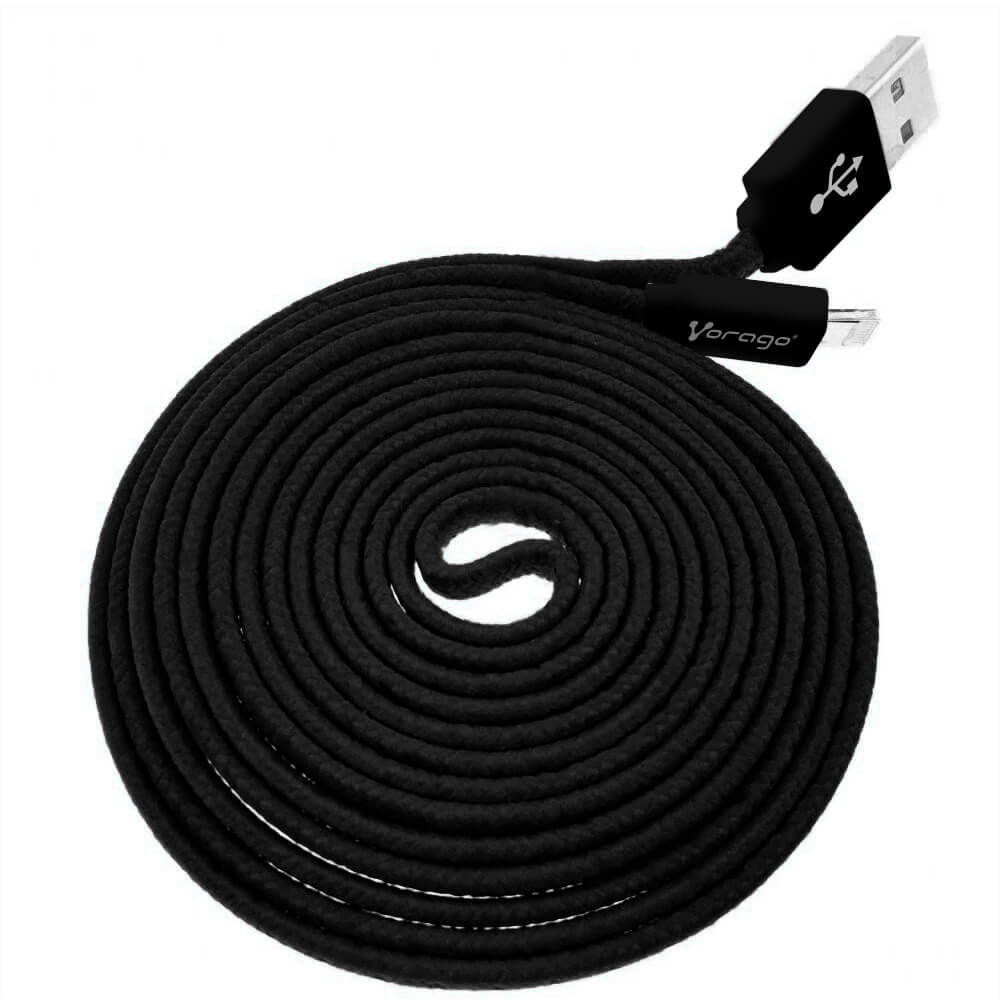 Foto 4 pulgar | Cable Usb a Micro Usb Vorago Cab-212 color Negro de 2 m Durabilidad