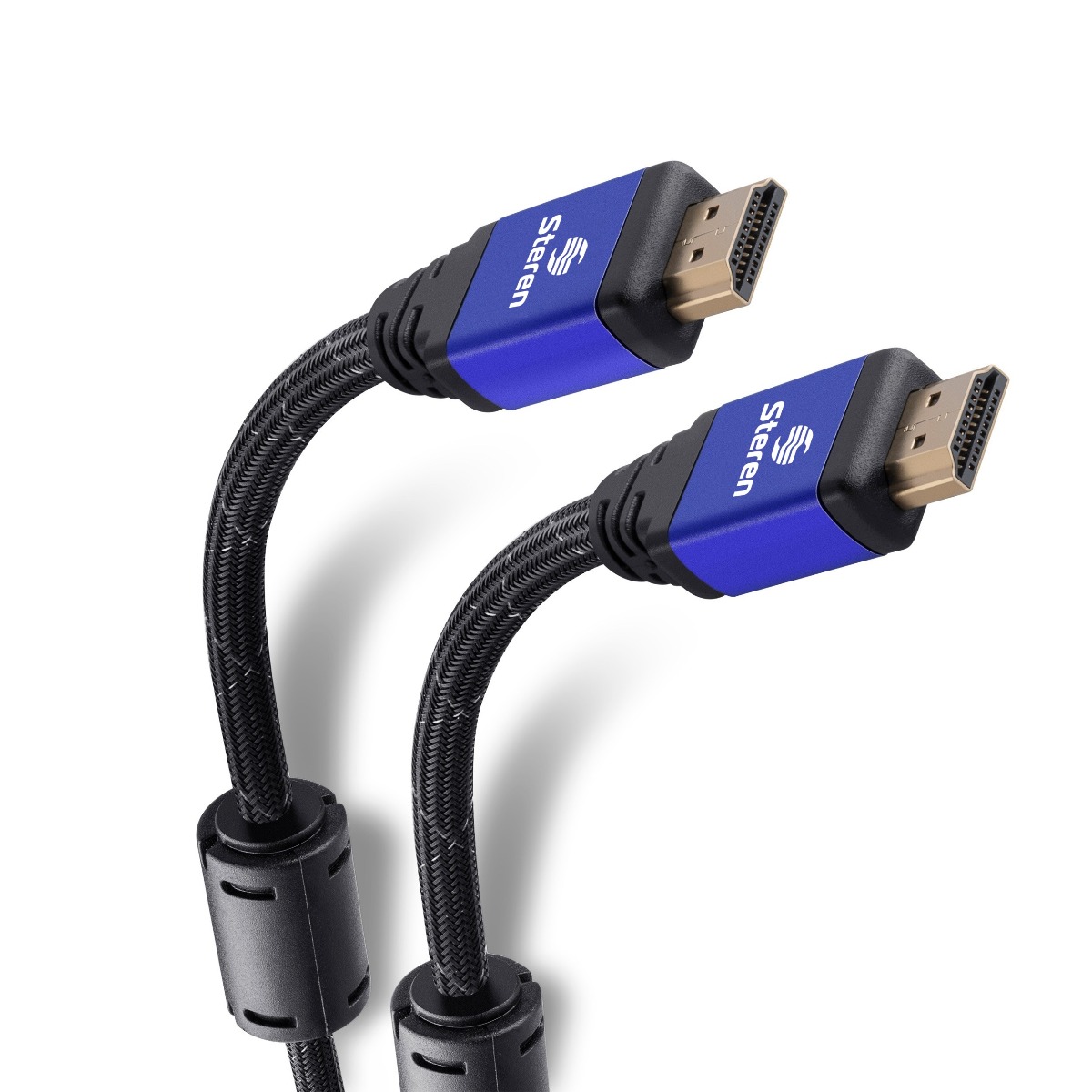 Foto 2 pulgar | Cable Elite Steren HDMI 4K con Filtros de Ferrita 90 cm color Azul 299-803caz