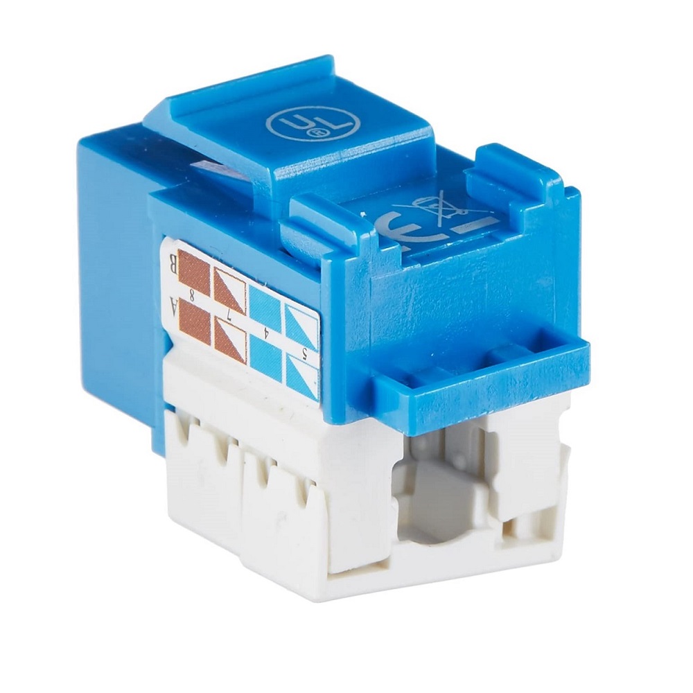 Foto 3 pulgar | Keystone Jack Intellinet 210737 color Azul Utp Cat6 Rj45 Hembra