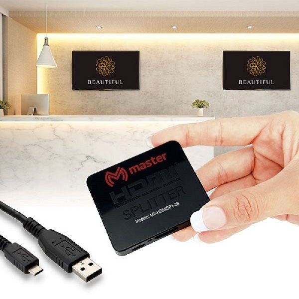 Foto 2 | Divisor de Señal Master Hdmi 1.4 A Mv-hdmisp1-2b color Negro