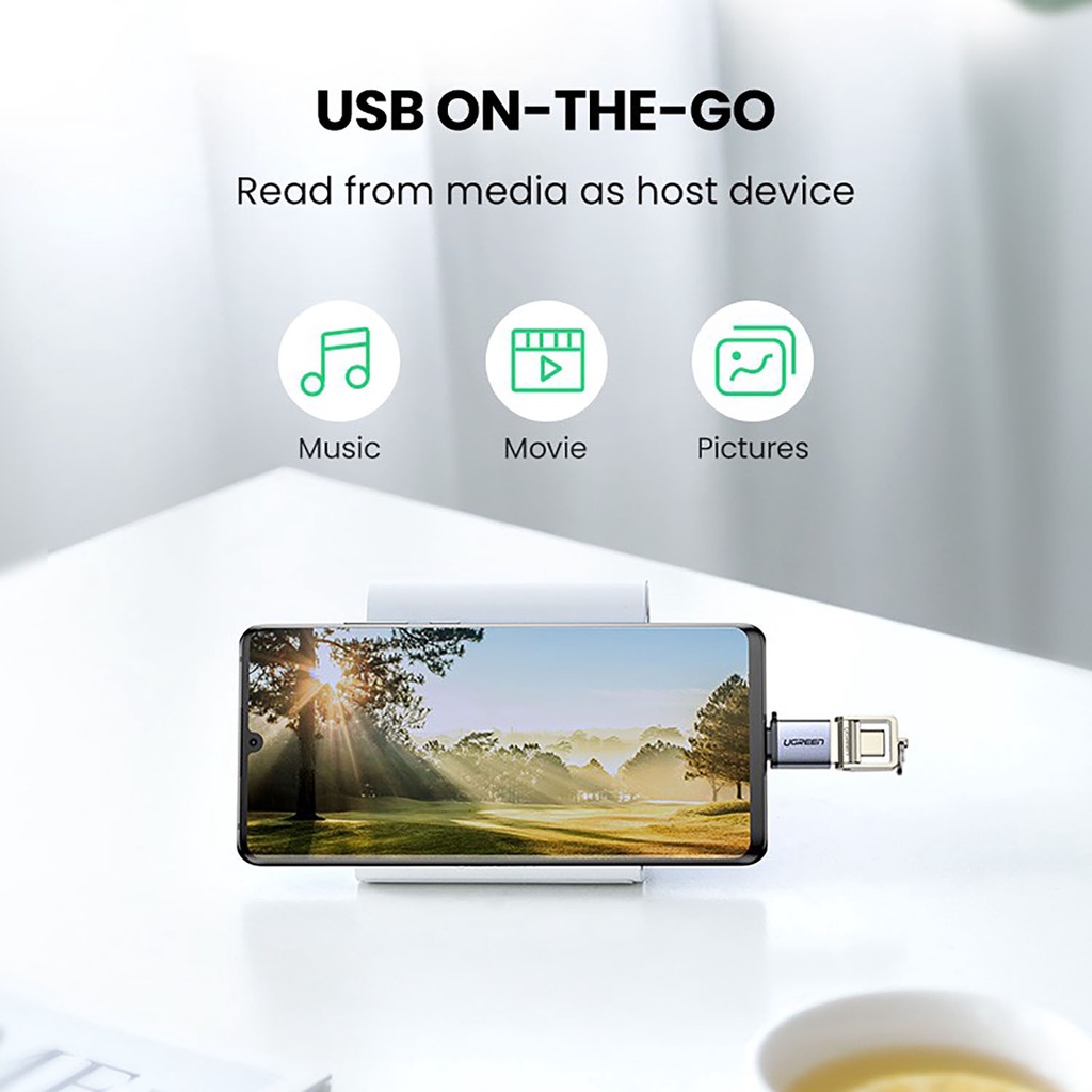 Foto 4 pulgar | Adaptador Tipo C A Usb 3.0 Ugreen Convertidor Hembra