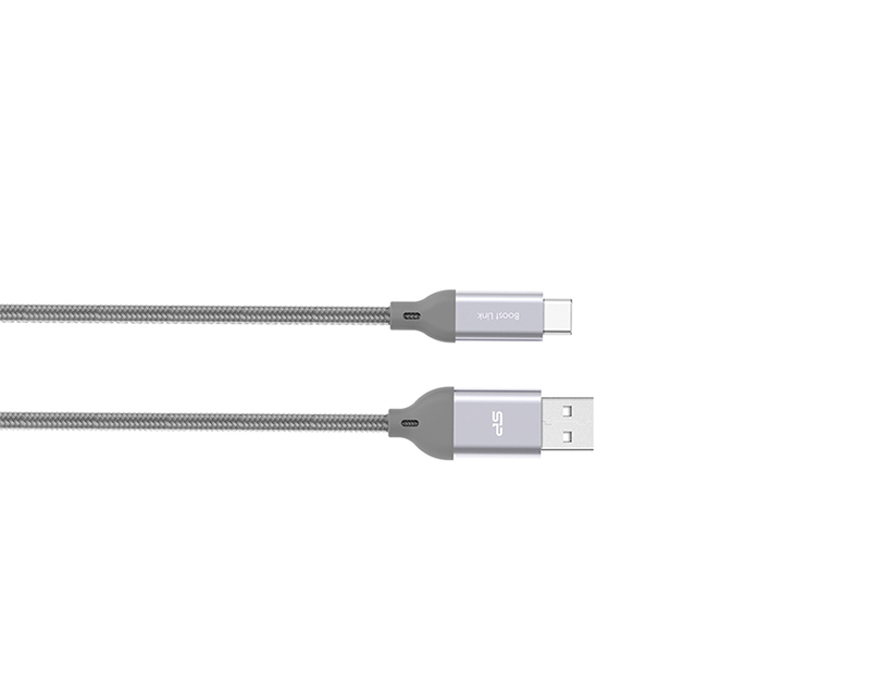 Foto 2 | Cable Usb Silicon Power, Conector Tipo B, 1 Metro, Carga Rápida (color Gris)