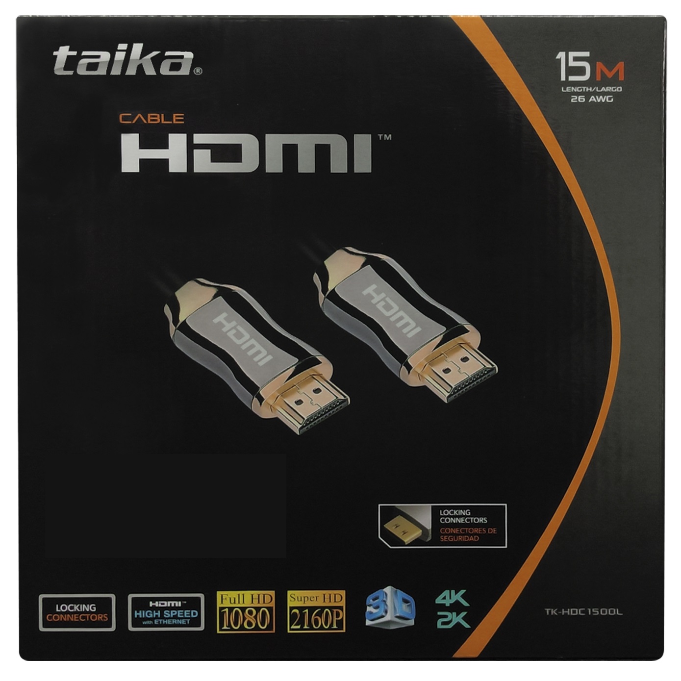 Foto 3 pulgar | Cable Hdmi  15 Metros Taika 2k/4k/3d/full Hd/super Hd 60hz