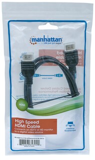 Foto 3 | Cable HDMI de Alta Velocidad con Ethernet para Pared Manhattan 353922 color Negro 1 m