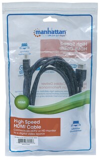 Foto 3 | Cable HDMI de Alta Velocidad Manhattan 353946 color Negro con Ethernet para Pared 3 m