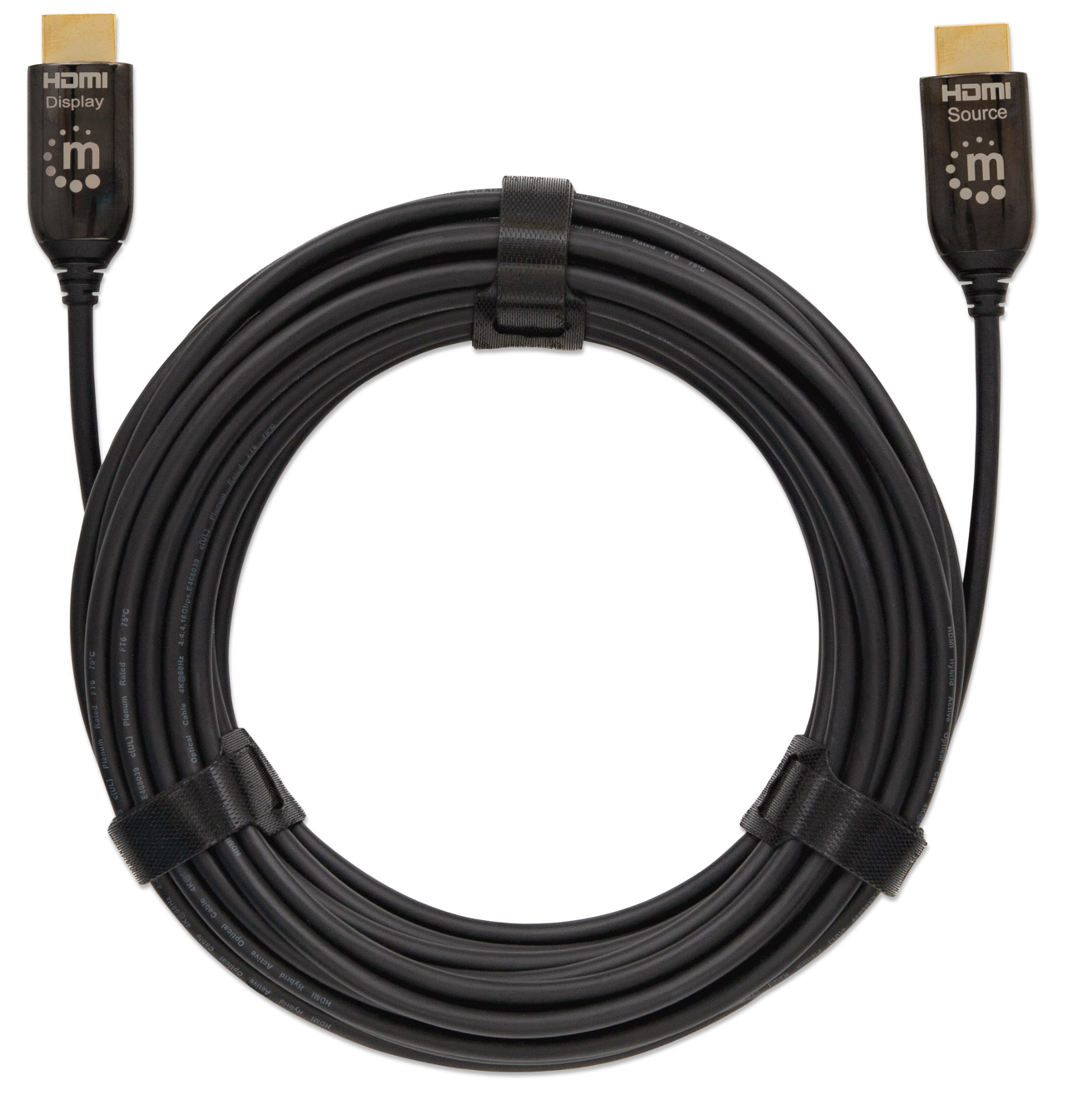 Foto 4 pulgar | Cable HDMI Óptico Activo Manhattan 355438 color Negro con Clasificación Plénum 30 m