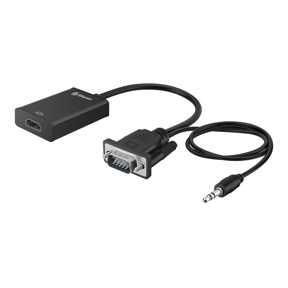 Foto 3 pulgar | Convertidor VGA Steren + Plug 3,5 mm a HDMI
