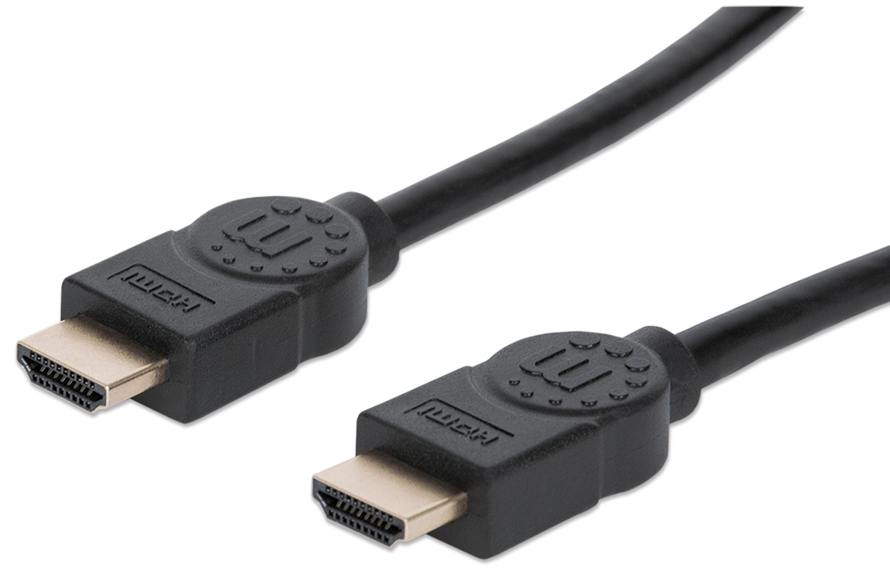 Cable Hdmi de Alta Velocidad con Canal Ethernet Manhattan 355346 color Negro 1.8m