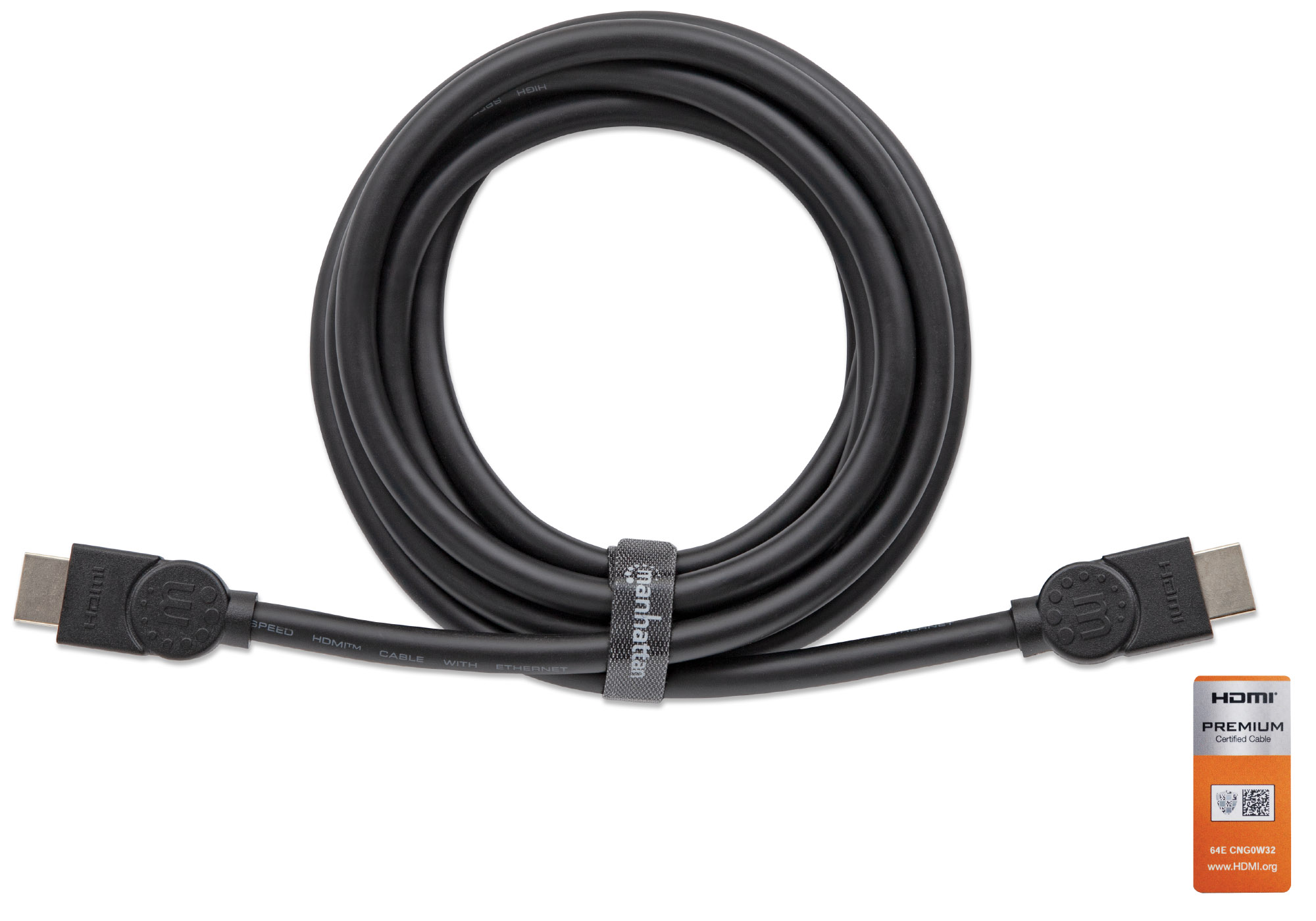 Foto 3 pulgar | Cable Hdmi de Alta Velocidad con Canal Ethernet Manhattan 355346 color Negro 1.8m