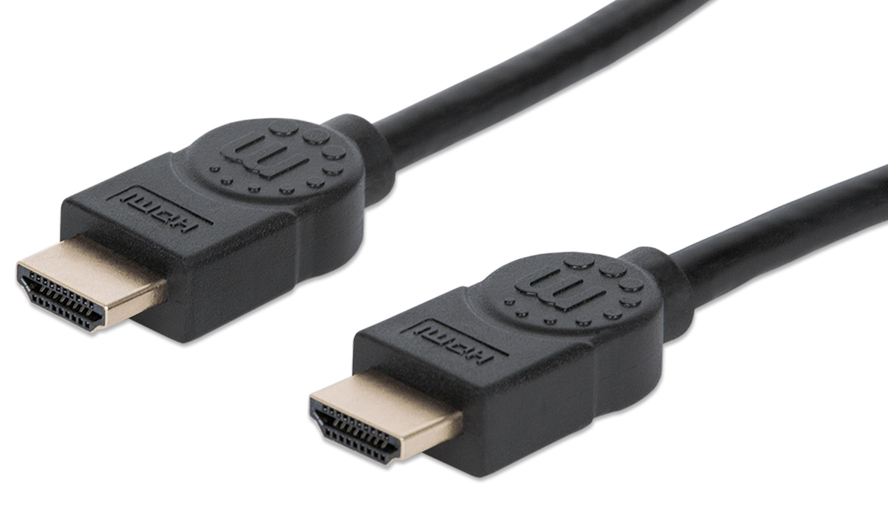 Cable HDMI Manhattan 354837 color Negro Alta Velocidad con Canal Ethernet 1 m