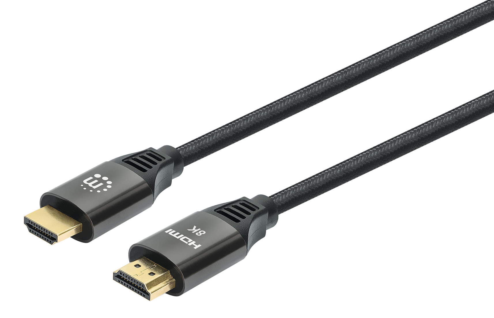 Cable HDMI Manhattan 355940 color Negro Ultra Alta Velocidad 8k/4k con Ethernet 2 m