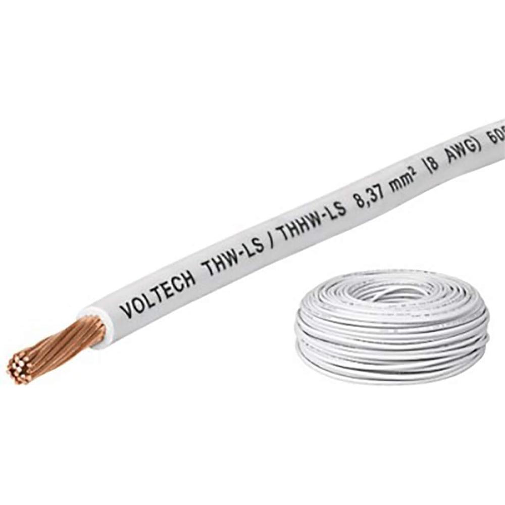Foto 4 pulgar | Rollo De 100 M De Cable Thhw-ls 12 Awg Blanco, Volteck