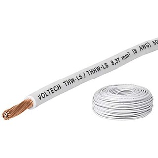 Foto 3 | Rollo De 100 M De Cable Thhw-ls 12 Awg Blanco, Volteck