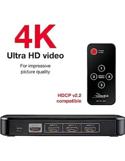 Foto 2 | Caja Hdmi 4 Puertos 4k