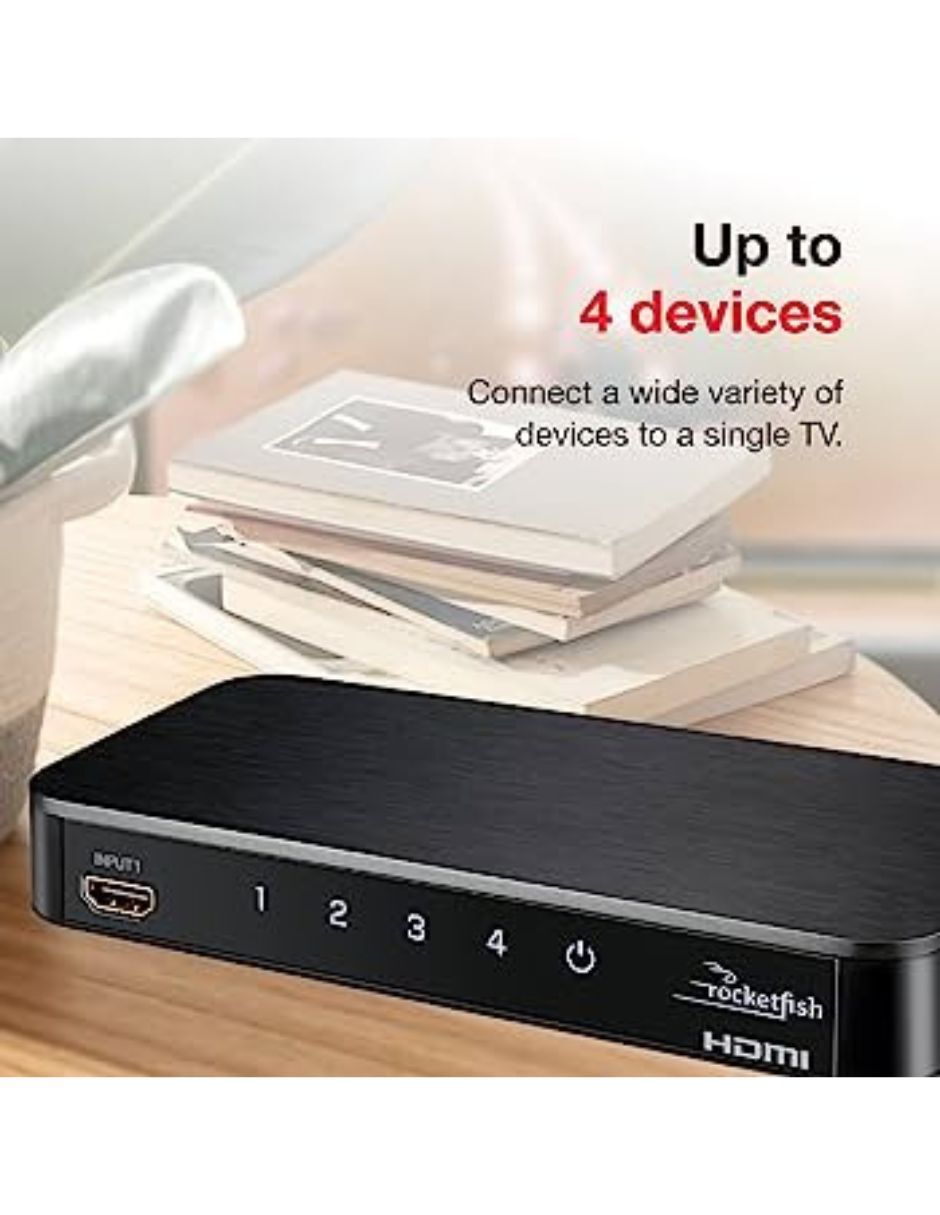 Foto 4 pulgar | Caja Hdmi 4 Puertos 4k