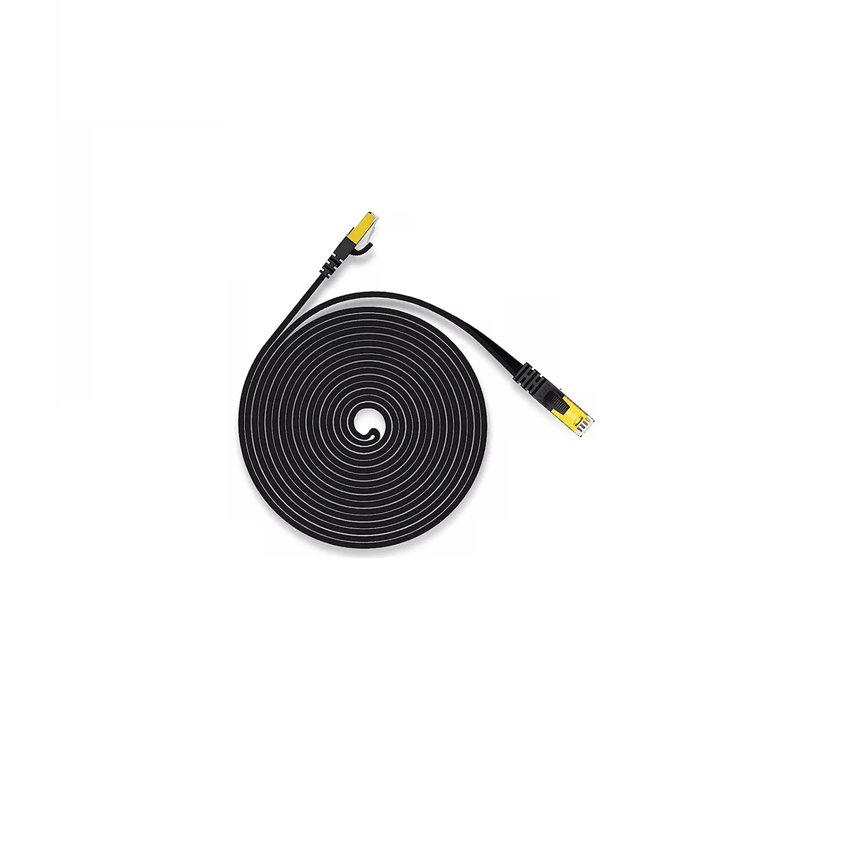 Cable de Red Internet Plano Ethernet 1.5 m Eo Safe Imports Negro