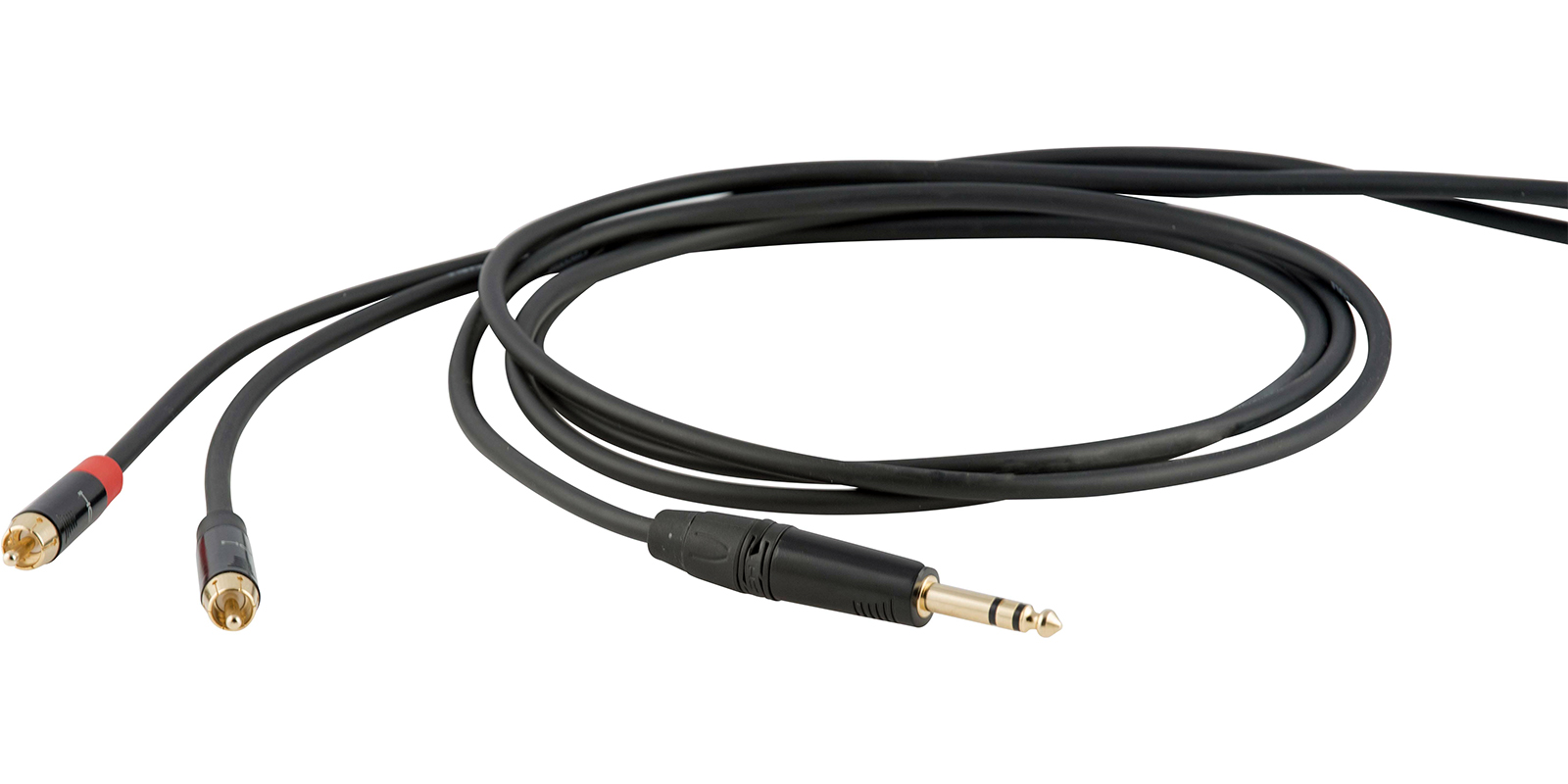 Proel Dhs530lu18 Cable Profesional Onehero Jack 6.3 Mm Estéreo A 2 Rca 1.8 Metros