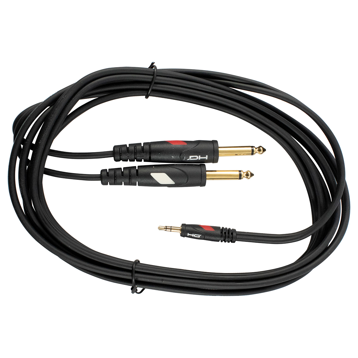 Cable Proel Dhg545lu3 Para Audio 3 Metros Conector Jack Estéreo 3.5mm 2 Conectores Mono 6.3 Mm