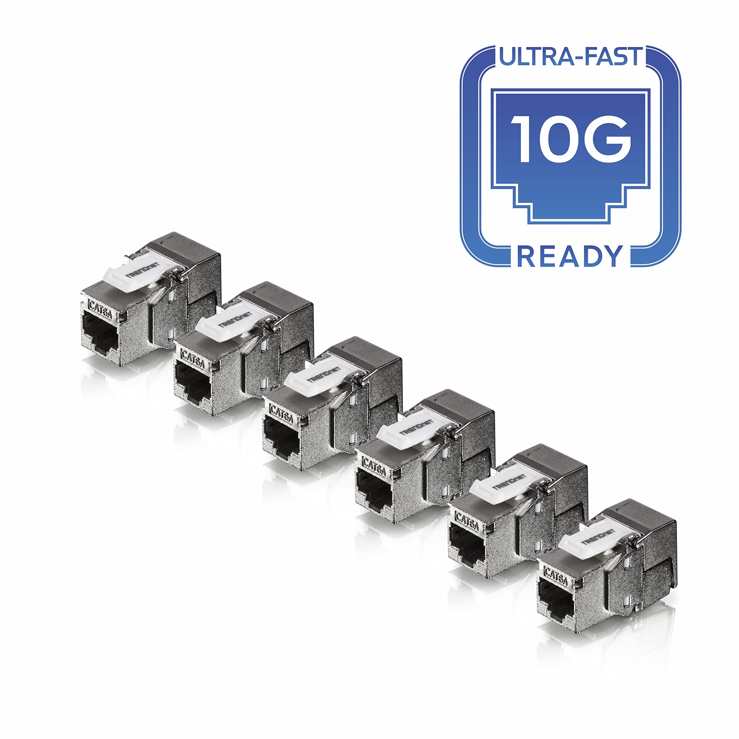 Foto 3 pulgar | Paquete de 6 Conectores RJ45 Blindados Keystone Jack Trendne - Venta Internacional