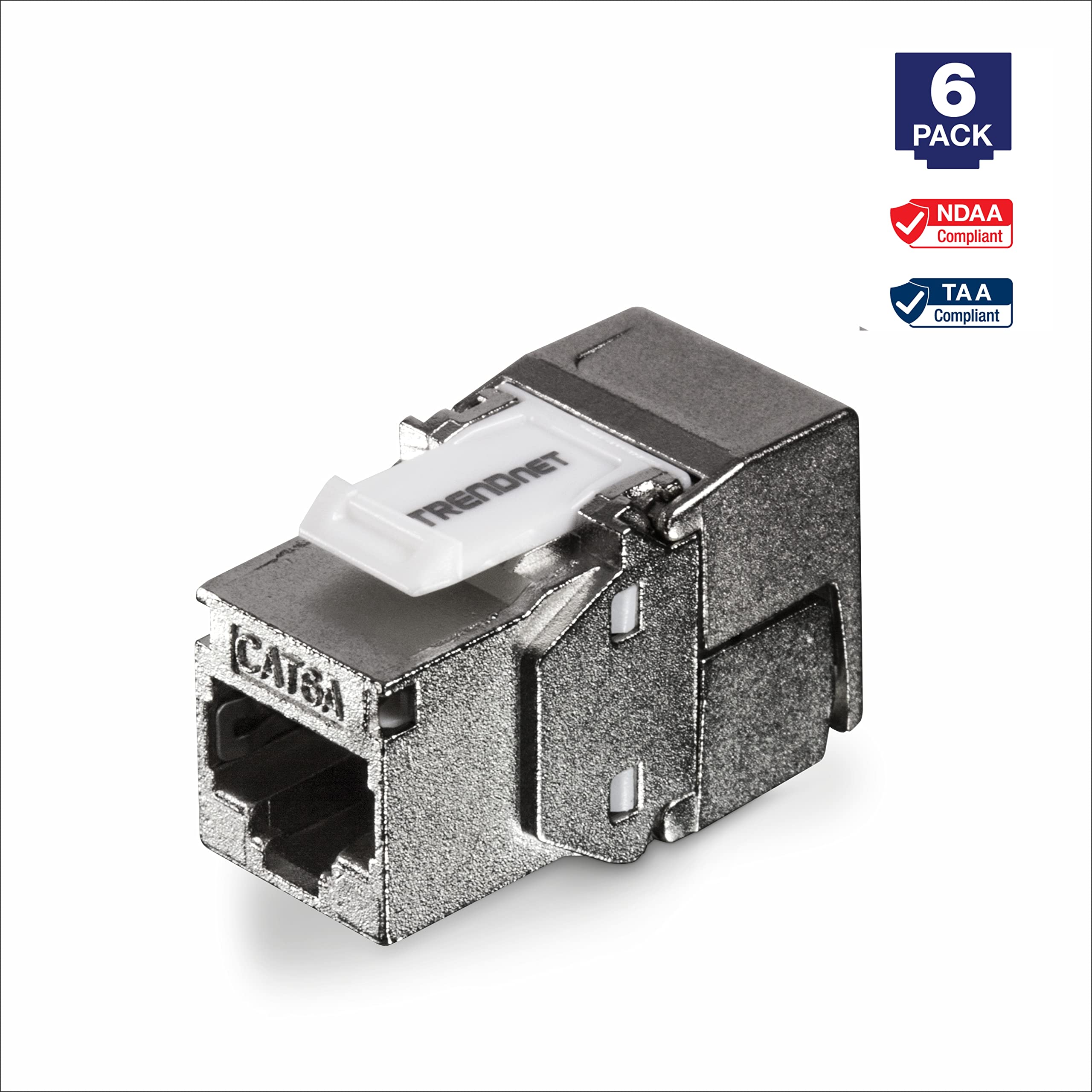 Foto 7 pulgar | Paquete de 6 Conectores RJ45 Blindados Keystone Jack Trendne - Venta Internacional