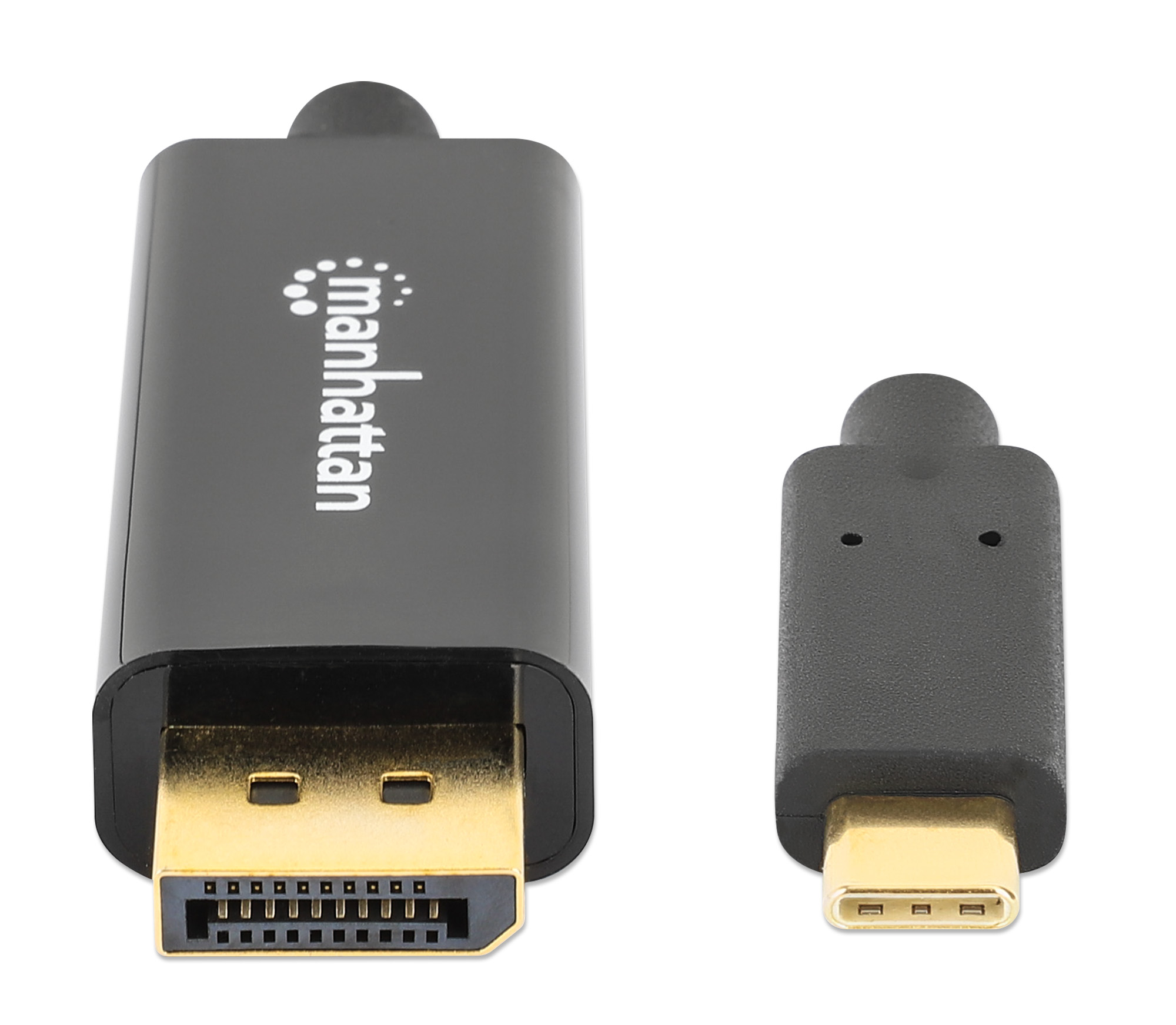 Foto 3 | Cable Adaptador USB-C a Displayport Manhattan Negro 4k@60hz 2 m