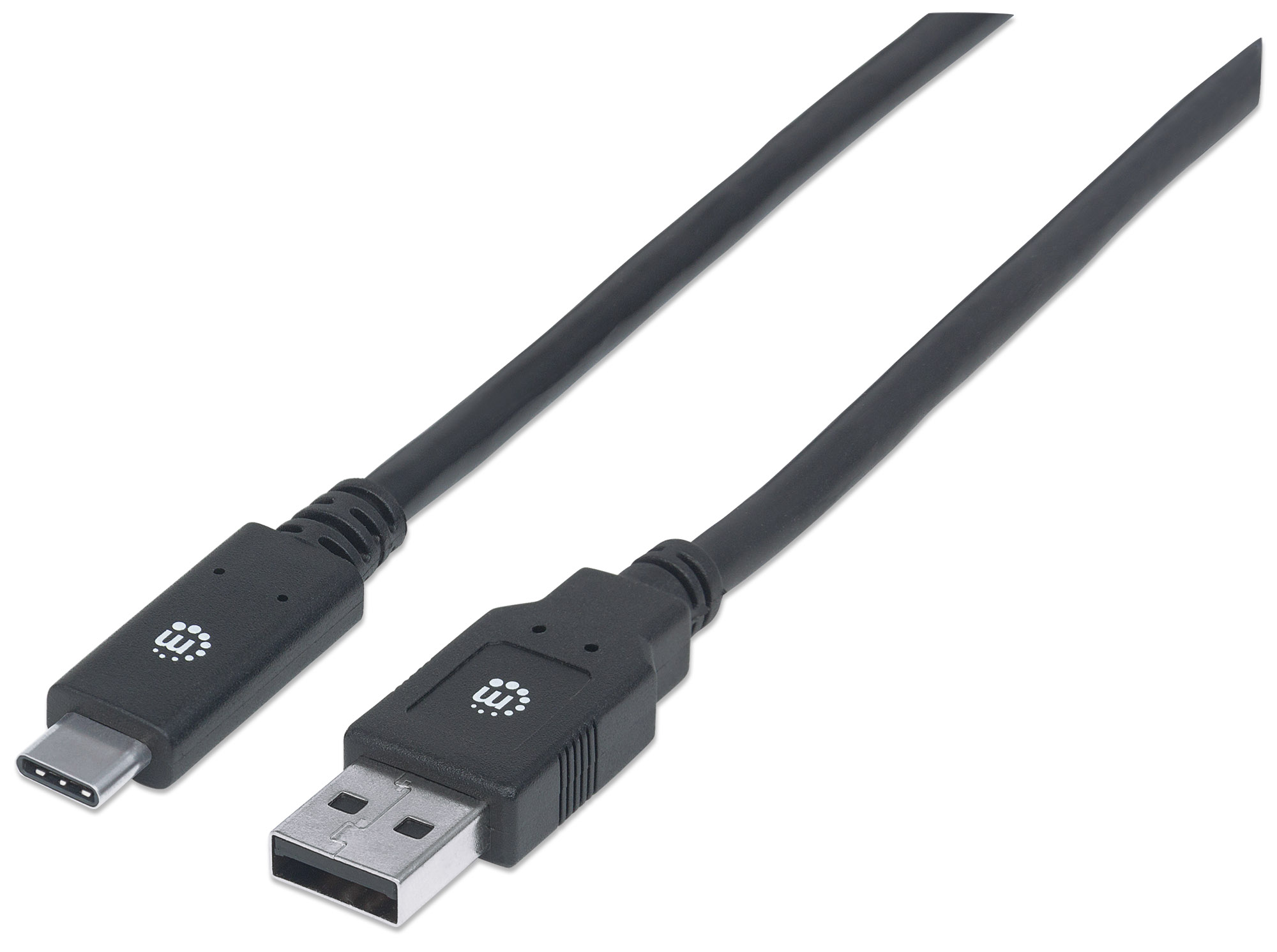 Cable USB-C Supervelocidad Manhattan Negro 2 m
