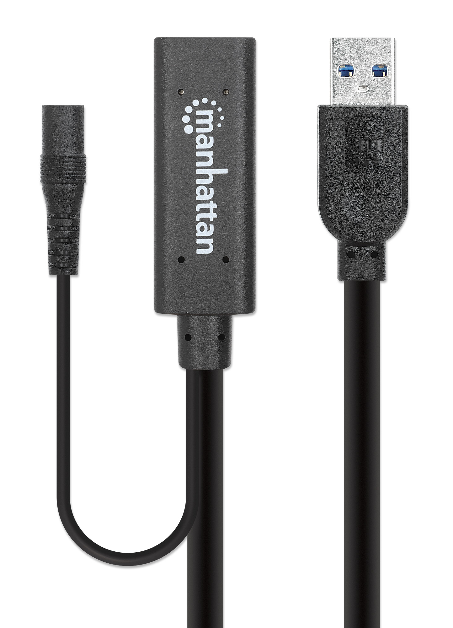 Foto 5 pulgar | Cable Extensión USB Manhattan Negro Superspeed 5gbps 15 m