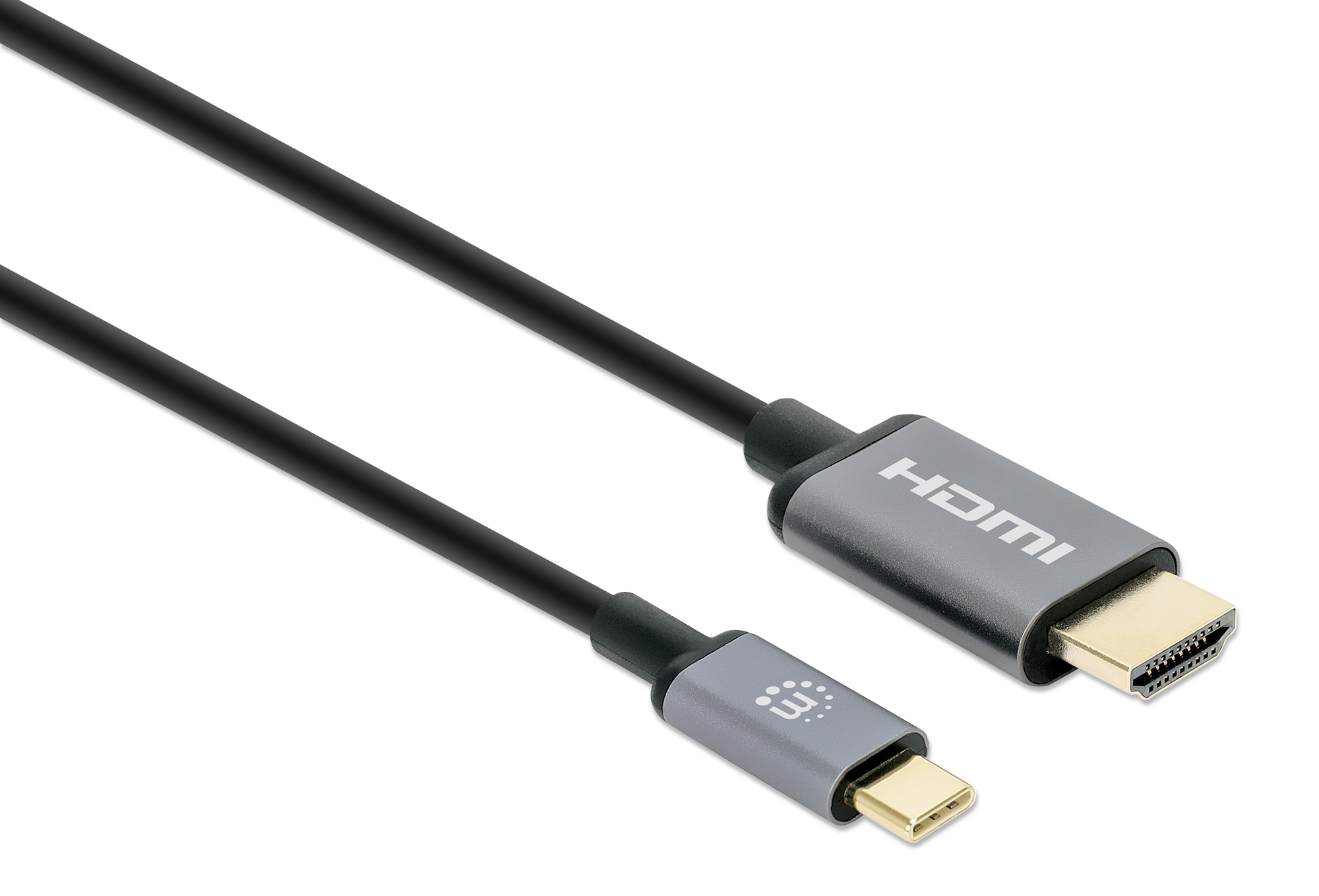 Foto 3 pulgar | Cable Adaptador USB-C a HDMI Manhattan Negro 4k@60hz 1 m