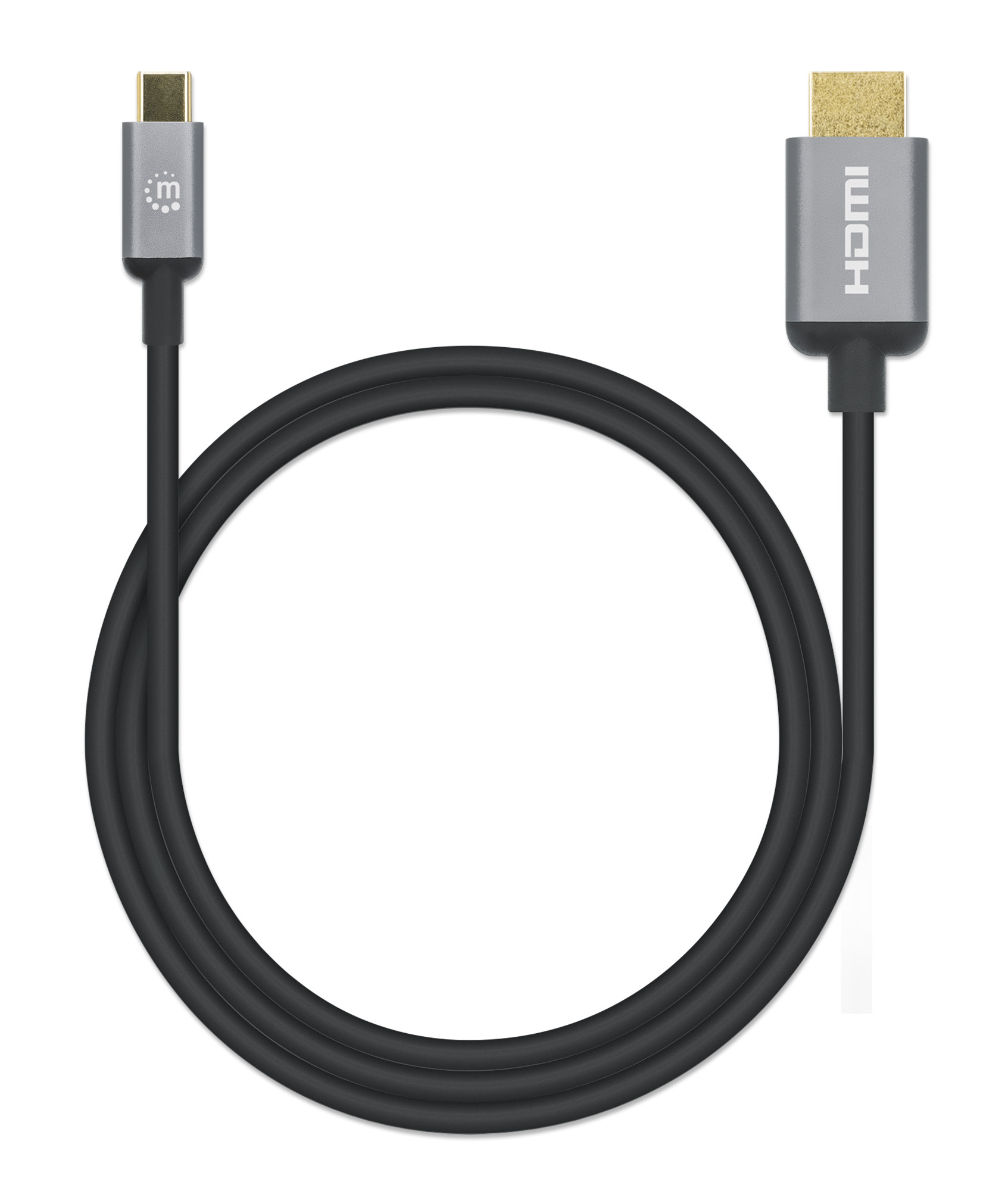 Foto 5 | Cable Adaptador USB-C a HDMI Manhattan Negro 4k@60hz 1 m