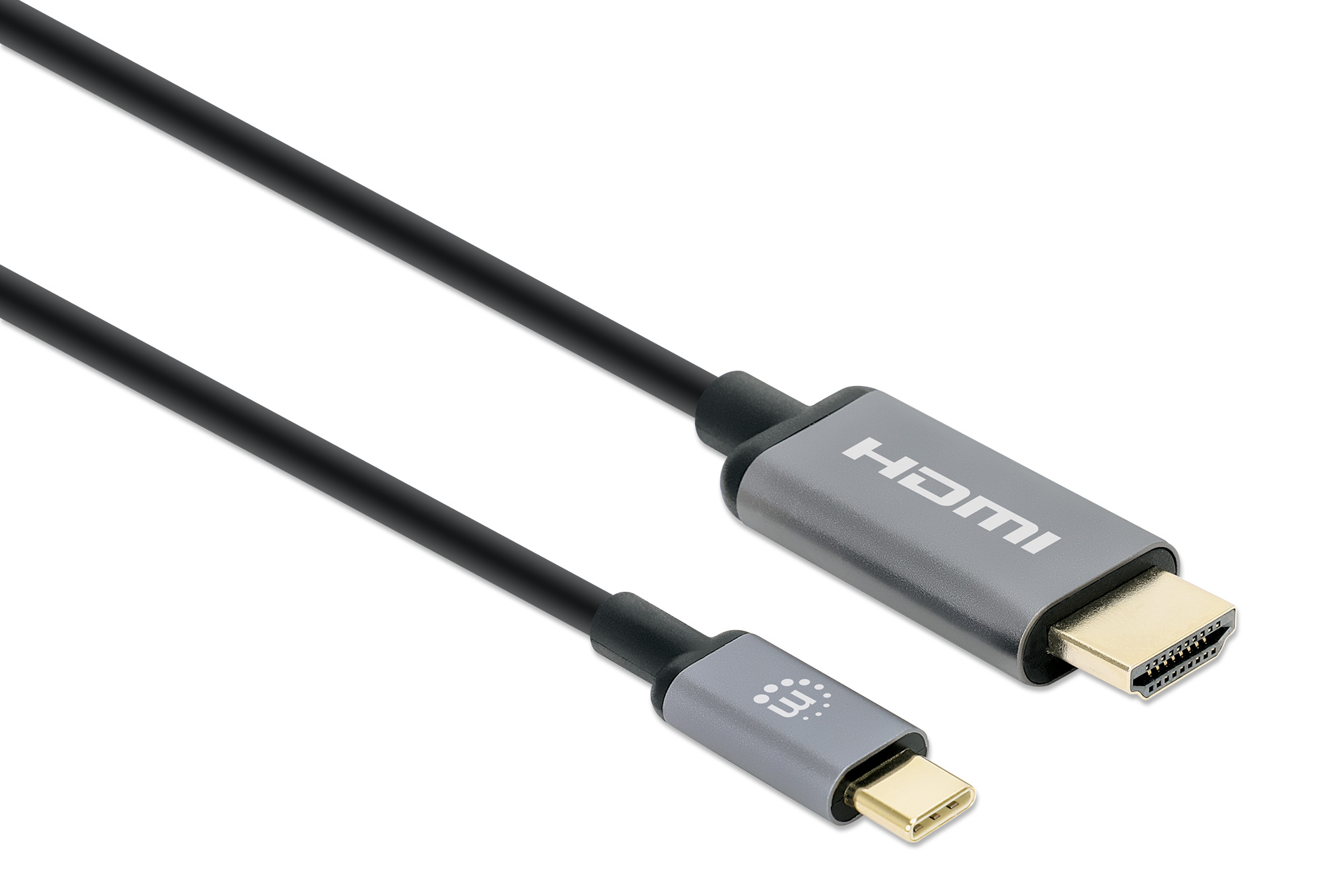 Foto 3 pulgar | Cable Adaptador USB-C a HDMI Manhattan Negro 4k@60hz 2 m
