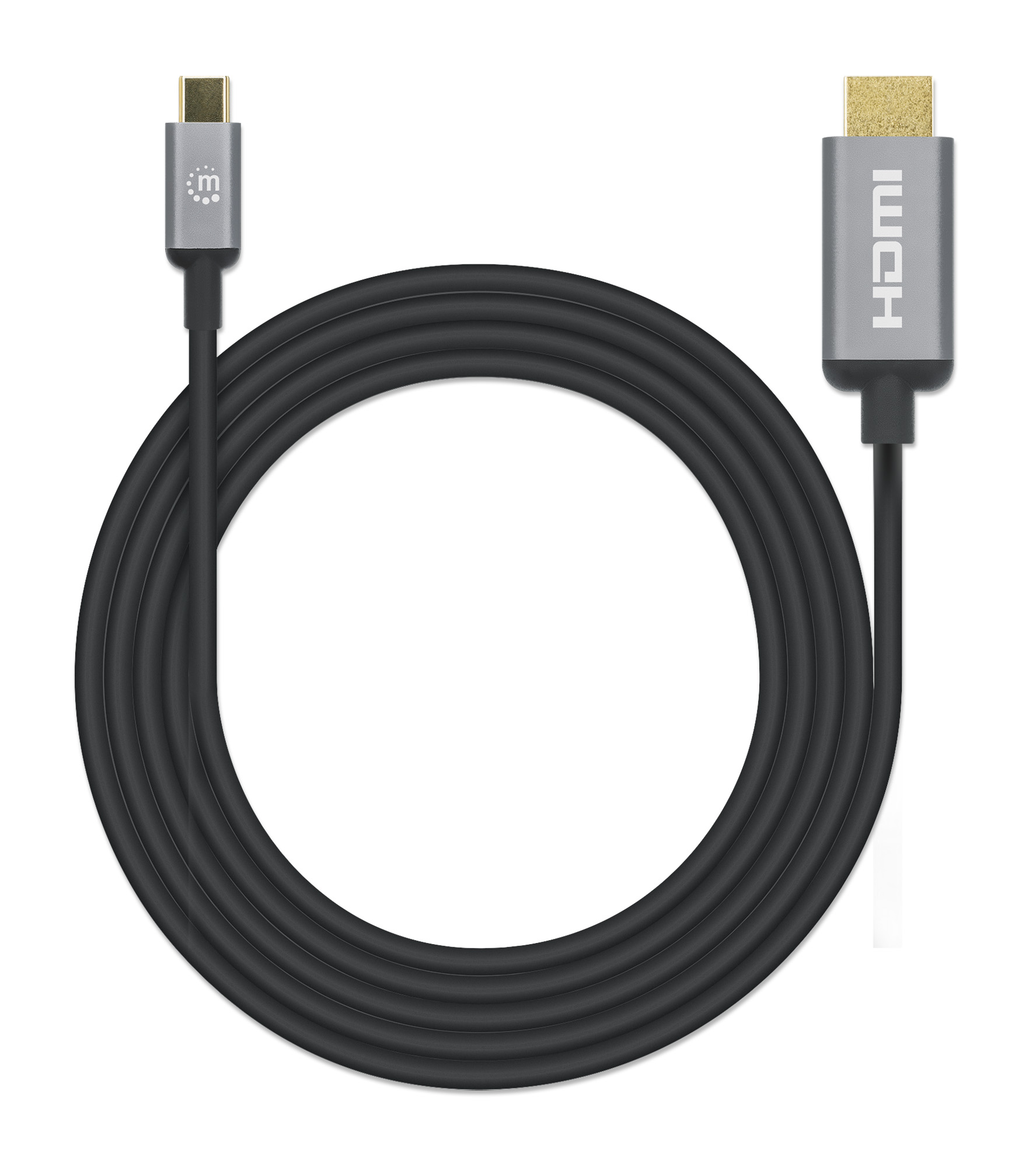 Foto 5 | Cable Adaptador USB-C a HDMI Manhattan Negro 4k@60hz 2 m