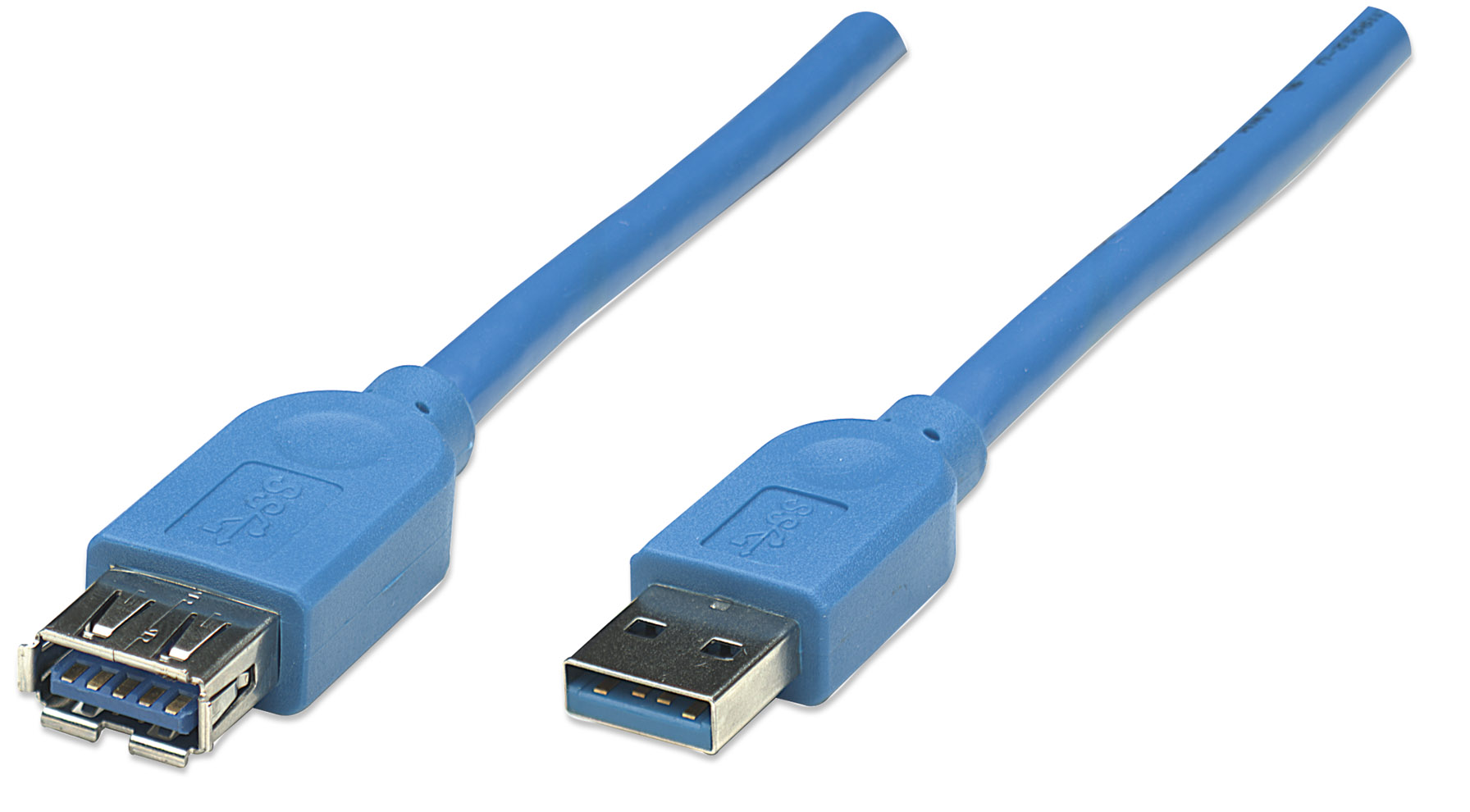 Cable Extensión USB Manhattan Azul Superspeed 5gbps 2 m