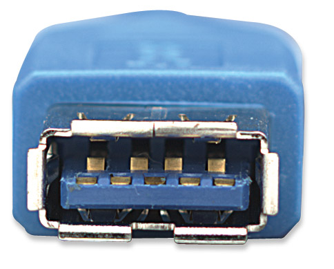 Foto 4 pulgar | Cable Extensión USB Manhattan Azul Superspeed 5gbps 2 m