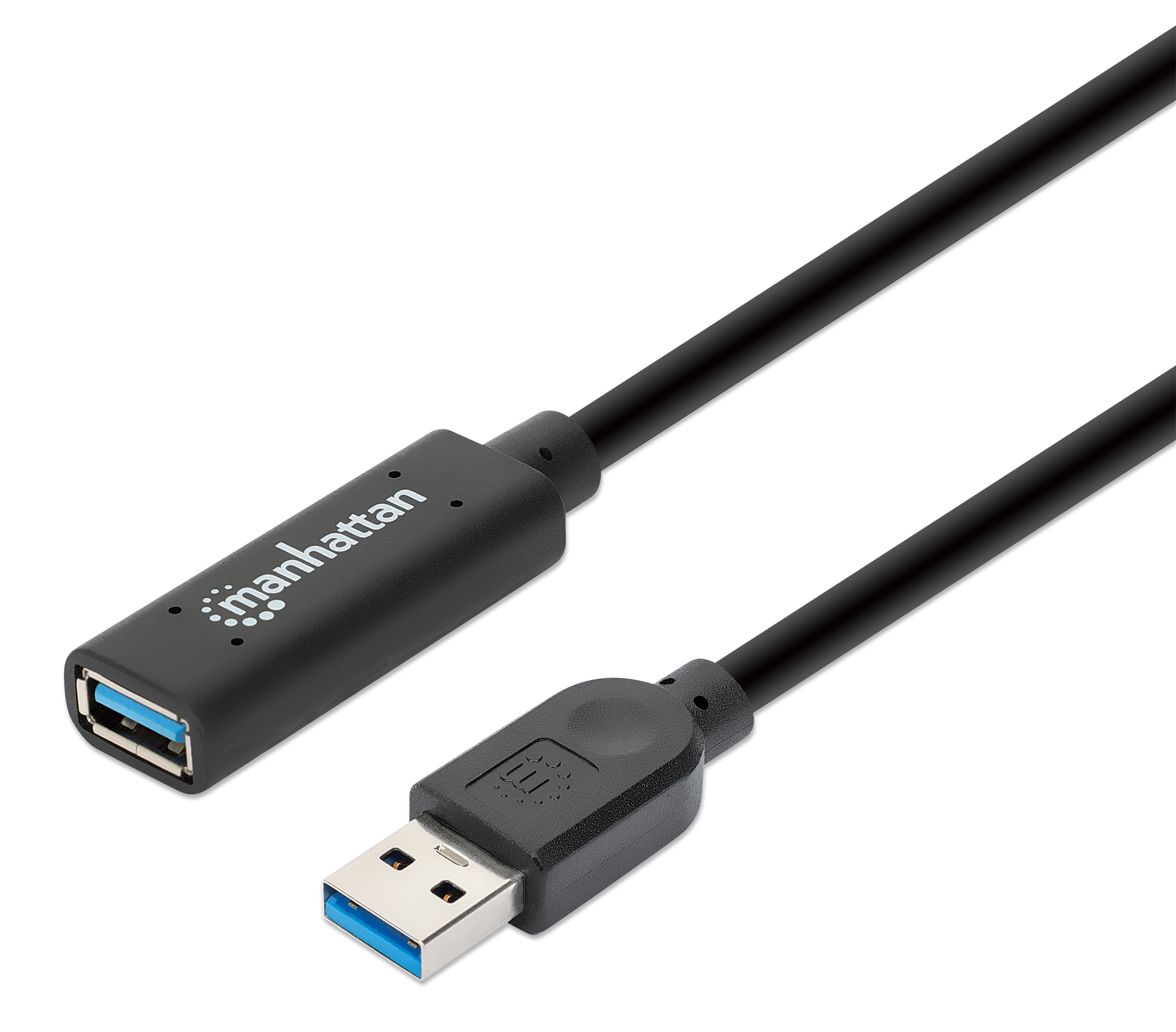 Cable Extensión USB Manhattan Negro Superspeed 5gbps 10 m