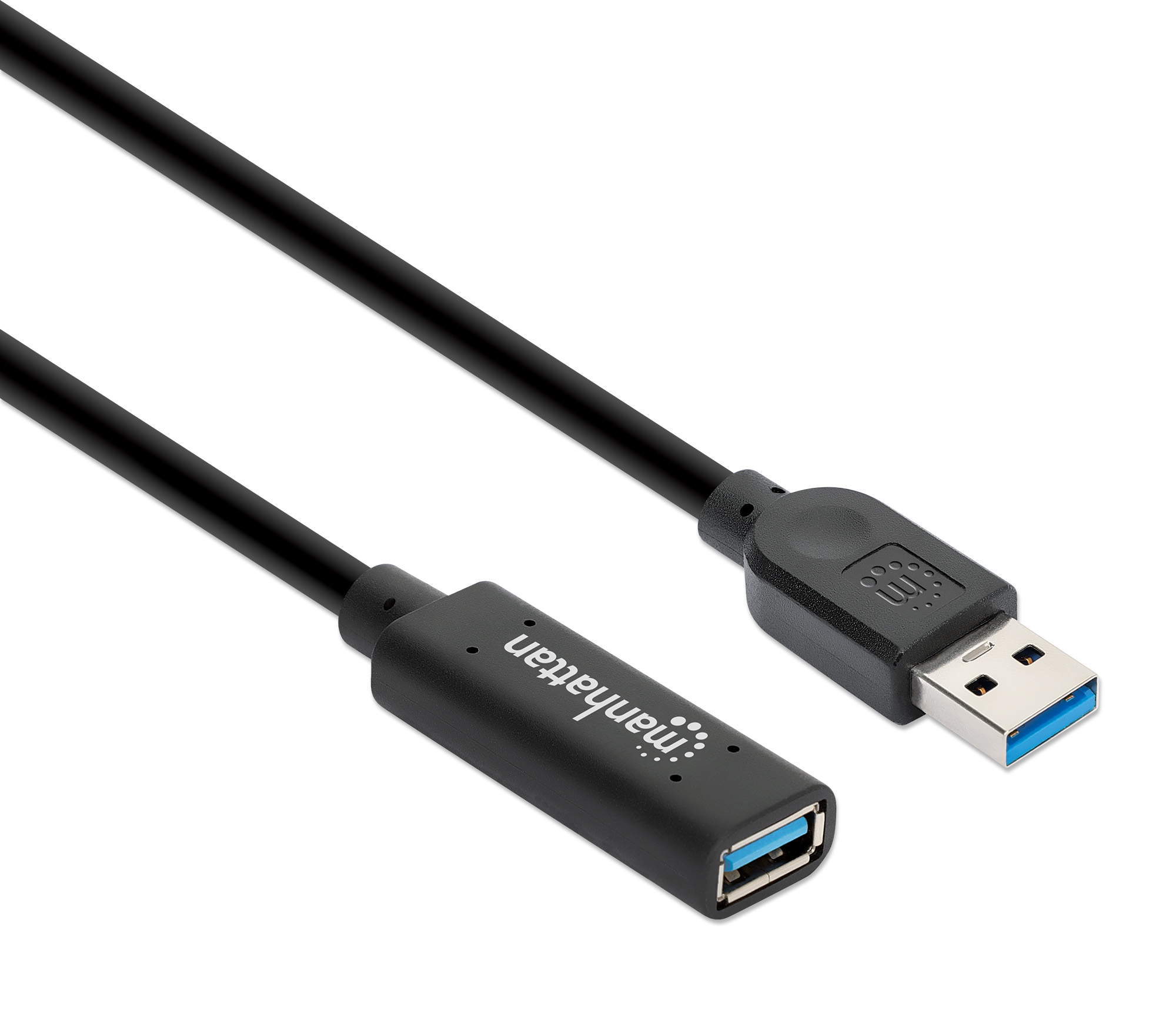 Foto 3 pulgar | Cable Extensión USB Manhattan Negro Superspeed 5gbps 10 m