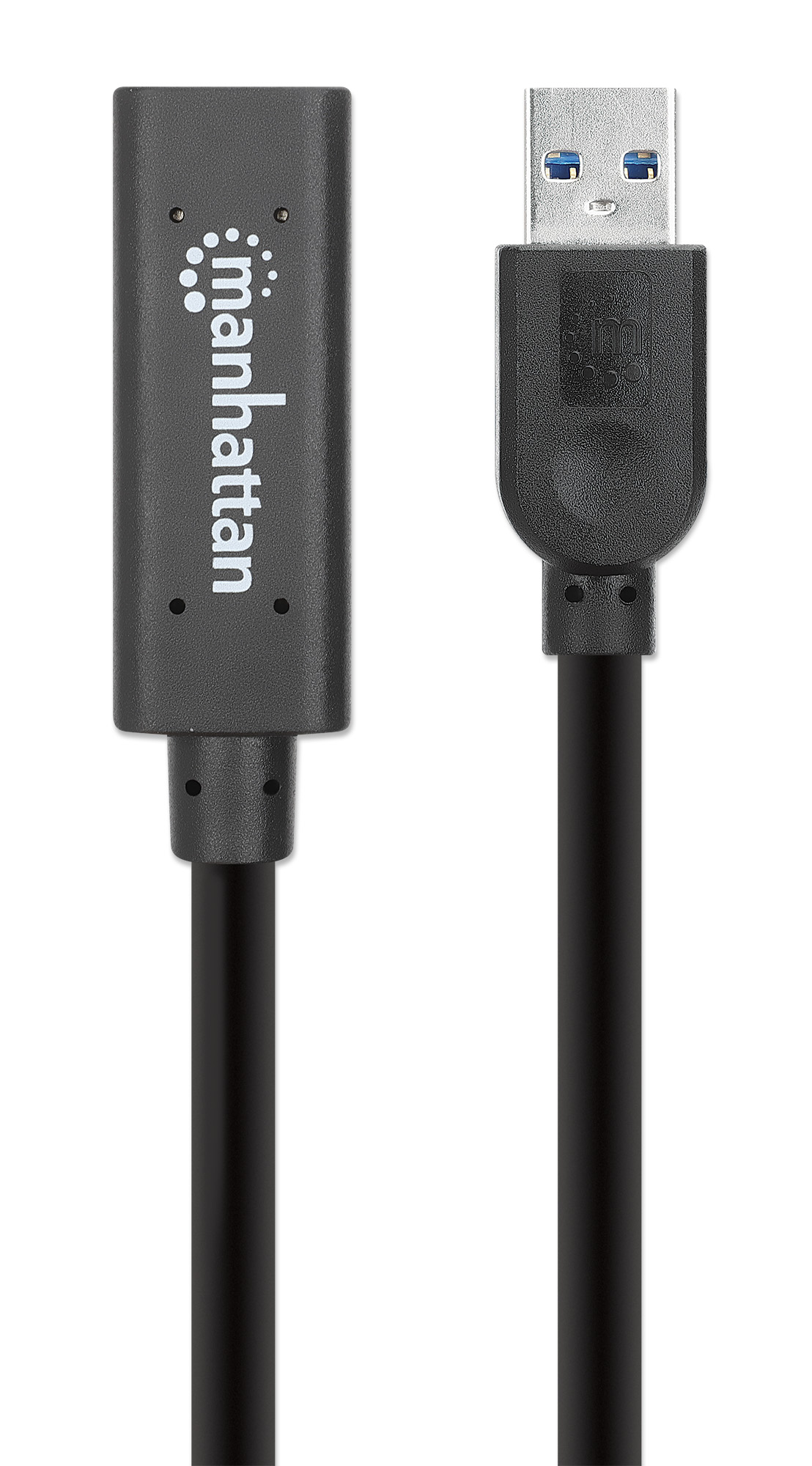 Foto 5 pulgar | Cable Extensión USB Manhattan Negro Superspeed 5gbps 10 m