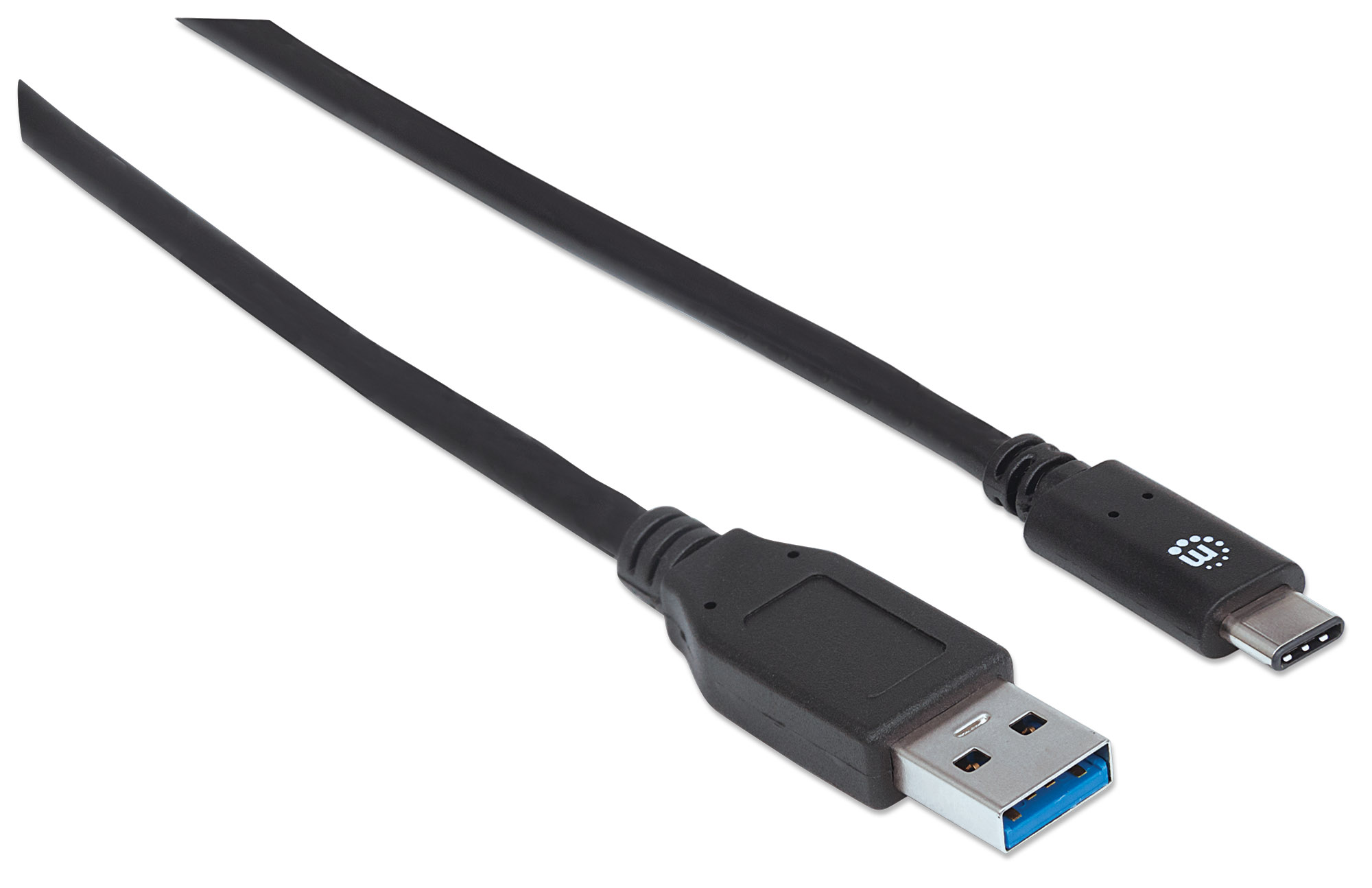 Foto 3 pulgar | Cable USB-C Manhattan Negro Supervelocidad 1 m