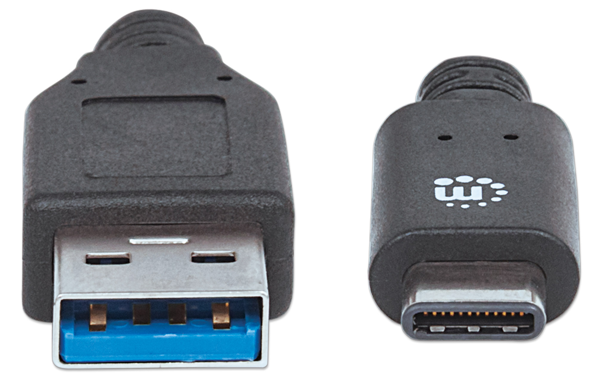 Foto 4 pulgar | Cable USB-C Manhattan Negro Supervelocidad 1 m